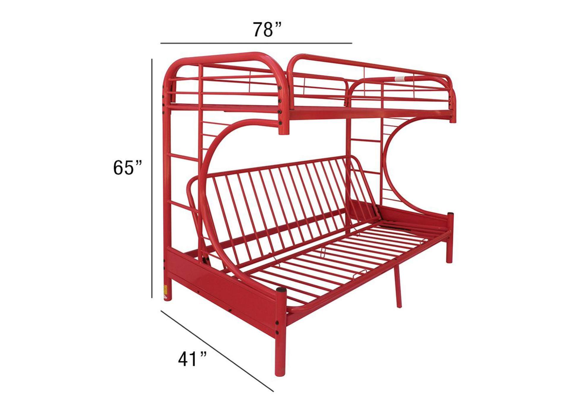 Eclipse Twin Full Futon Bunk Bed image 5