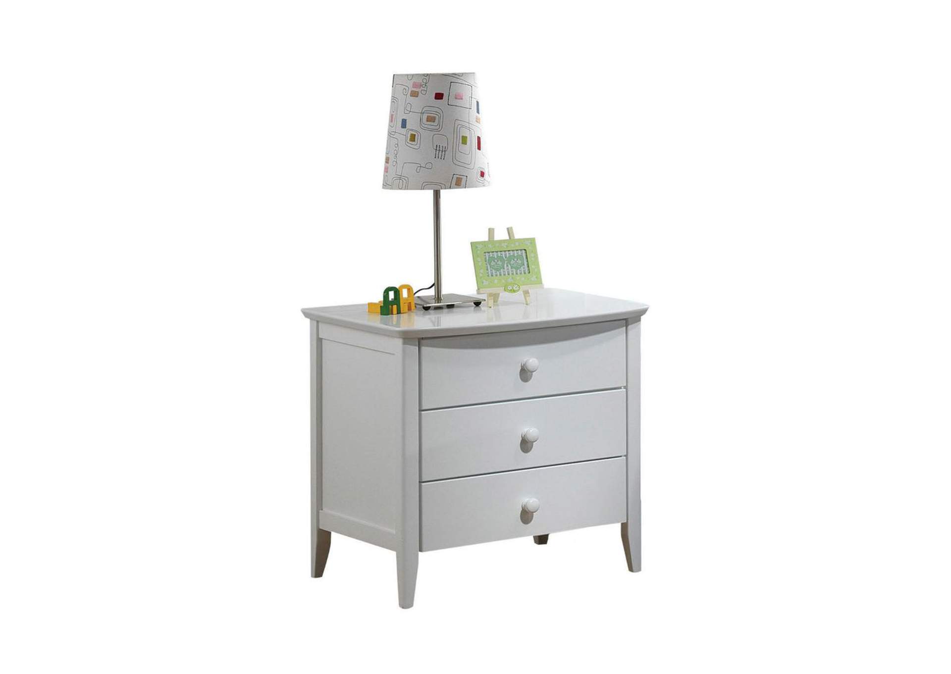 San Marino Nightstand, White image 1