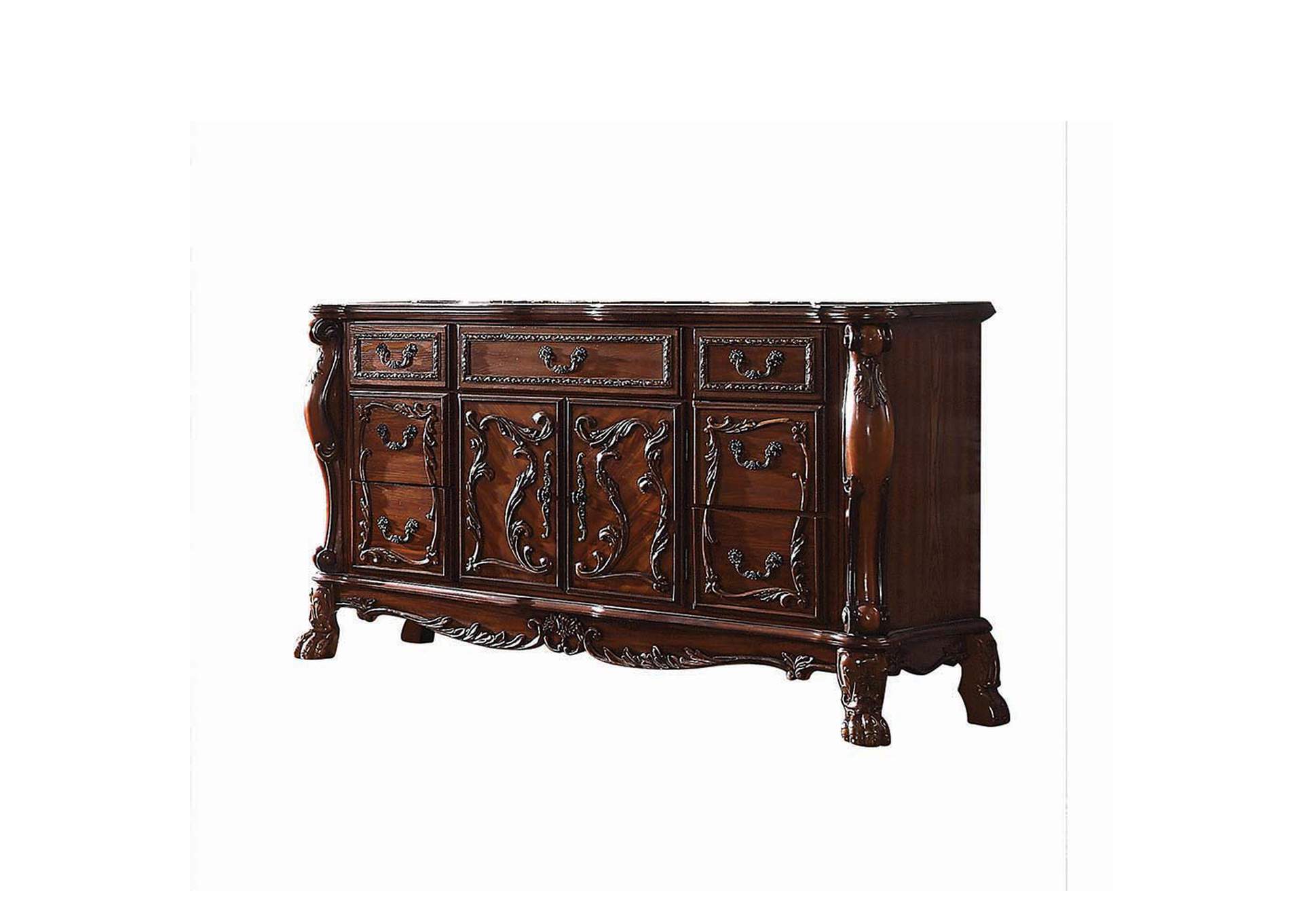 Dresden Dresser-Server, Cherry Oak