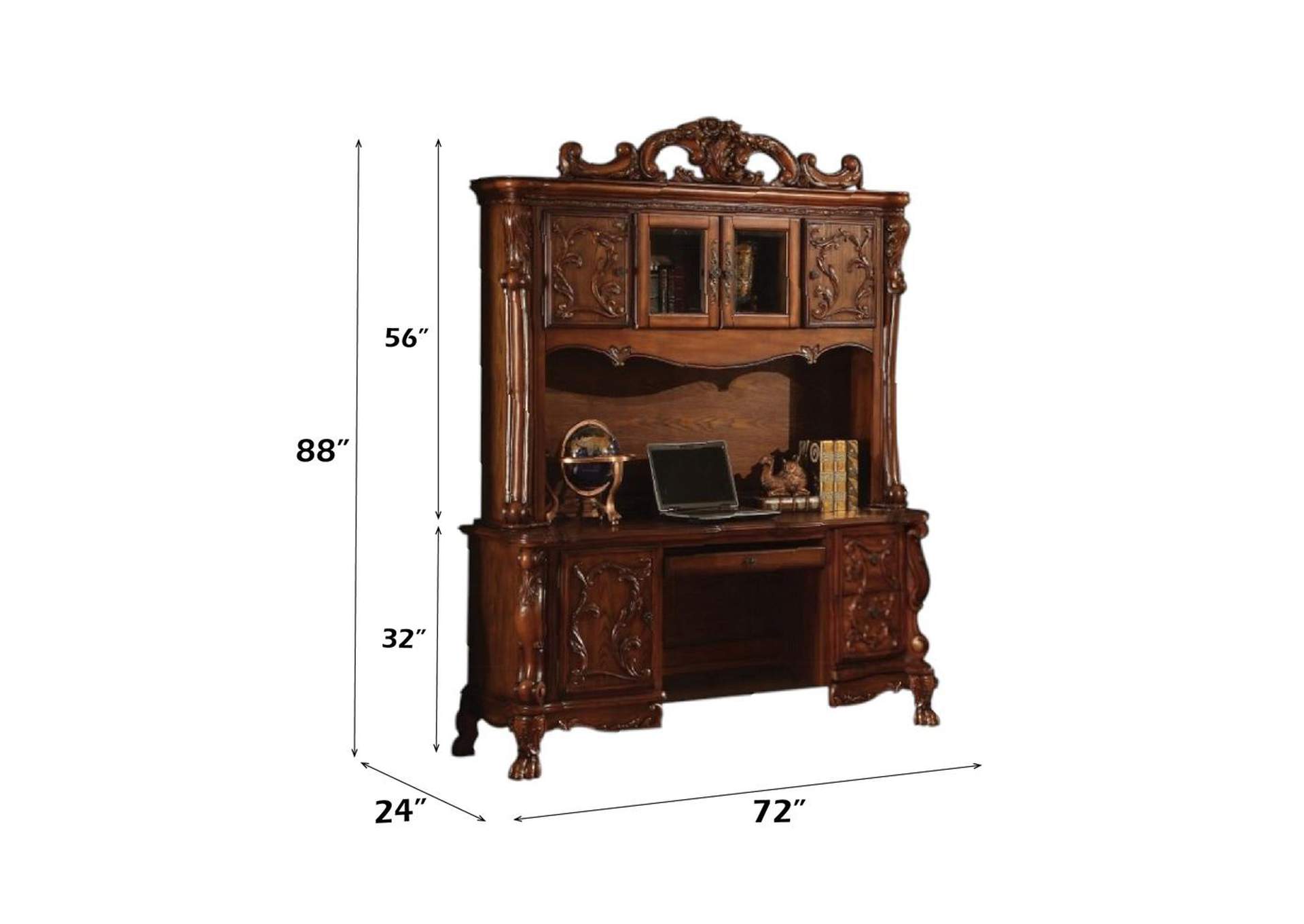 Dresden Executive Computer Desk with Hutch image 5