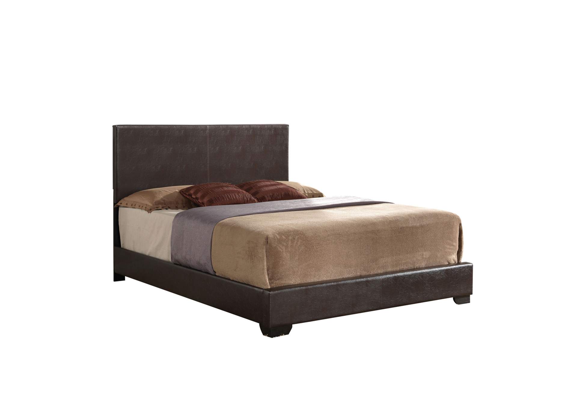 Ireland Iii Eastern King Bed - Panel, Brown Pu - 1 Set in 2 Cartons image 3