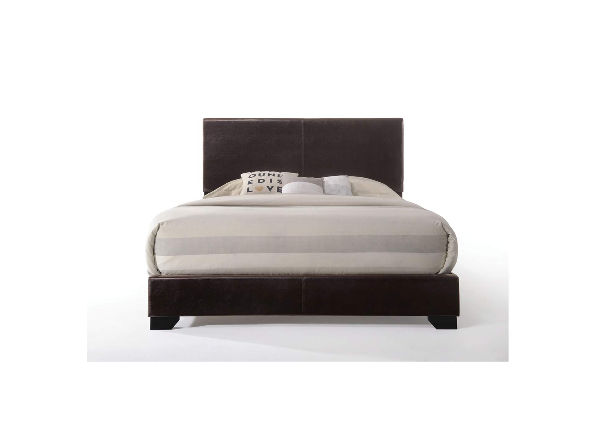 Ireland Iii Eastern King Bed - Panel, Brown Pu - 1 Set in 2 Cartons image 4