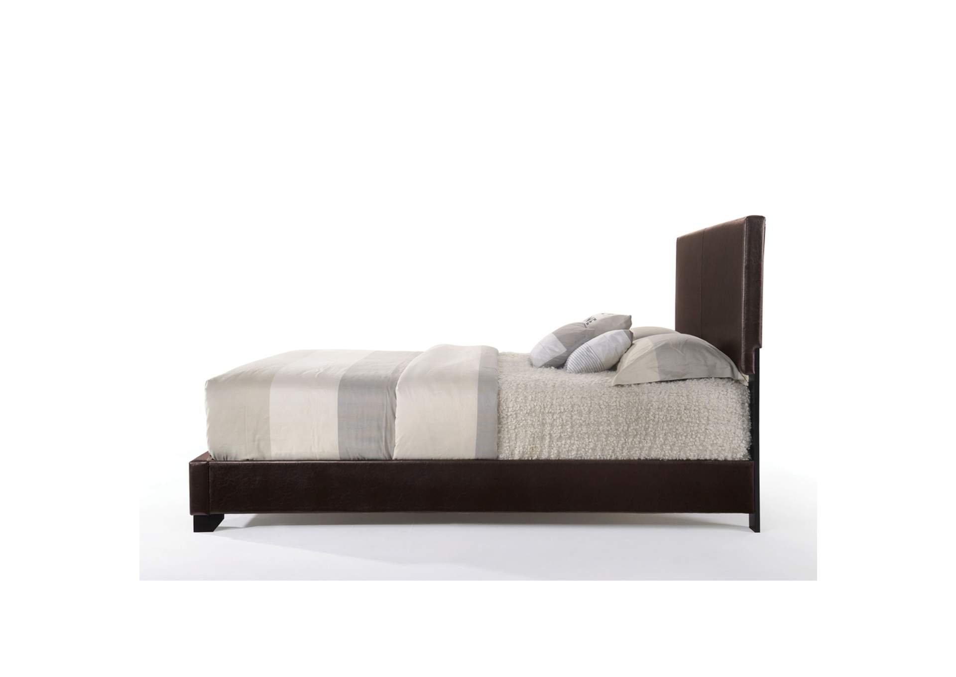 Ireland Iii Eastern King Bed - Panel, Brown Pu - 1 Set in 2 Cartons image 5