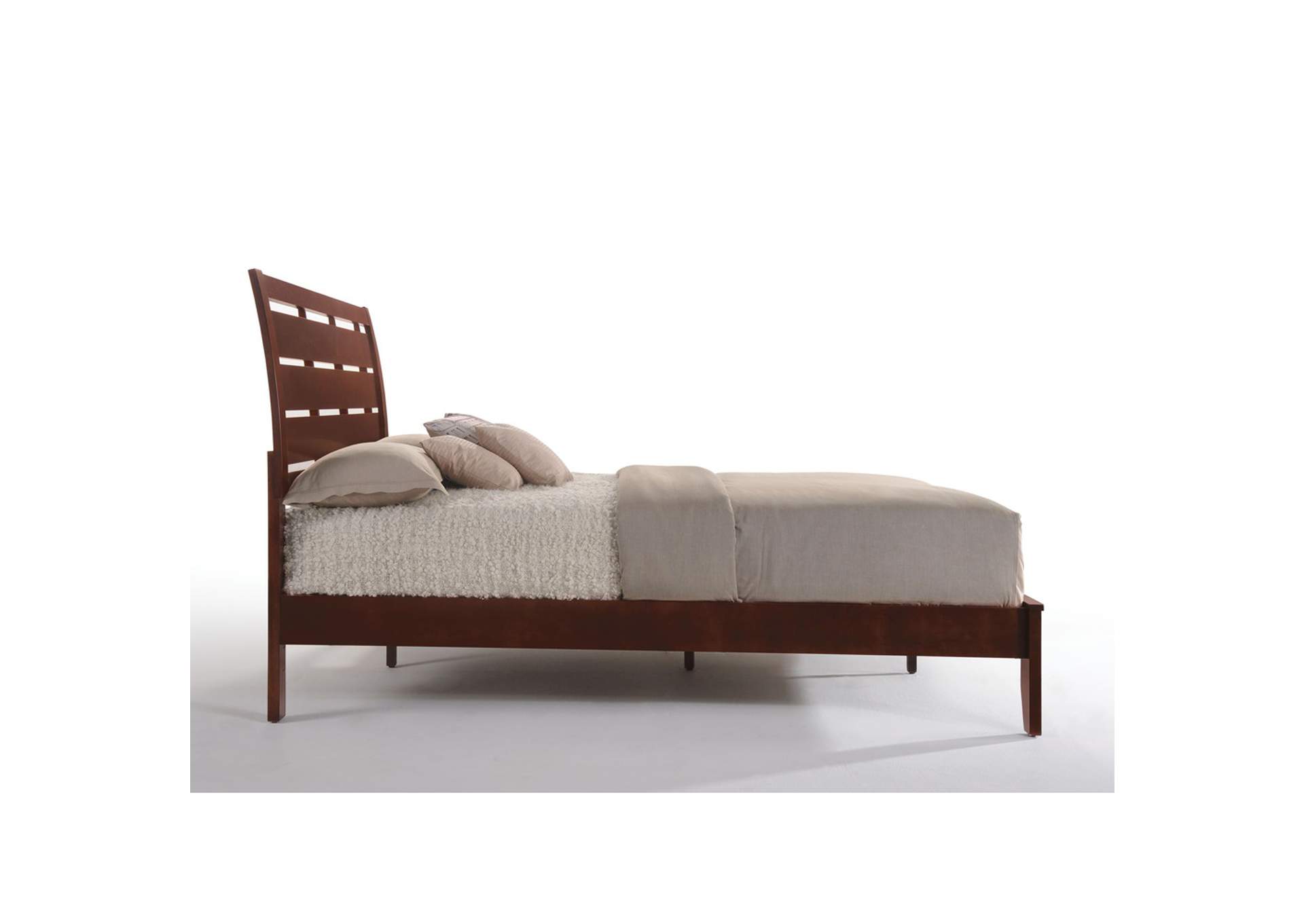Ilana Eastern King Bed, Brown Cherry - 1 Set in 2 Cartons image 5