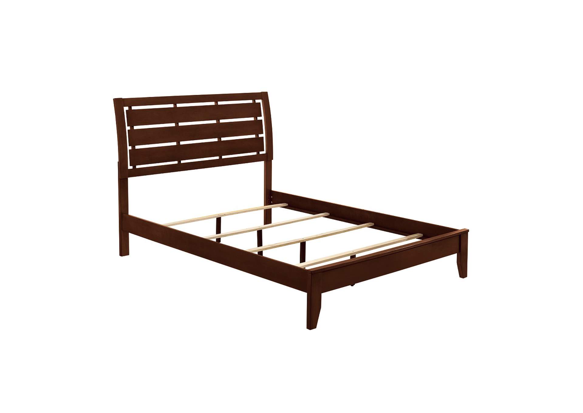 Ilana Eastern King Bed, Brown Cherry - 1 Set in 2 Cartons image 6