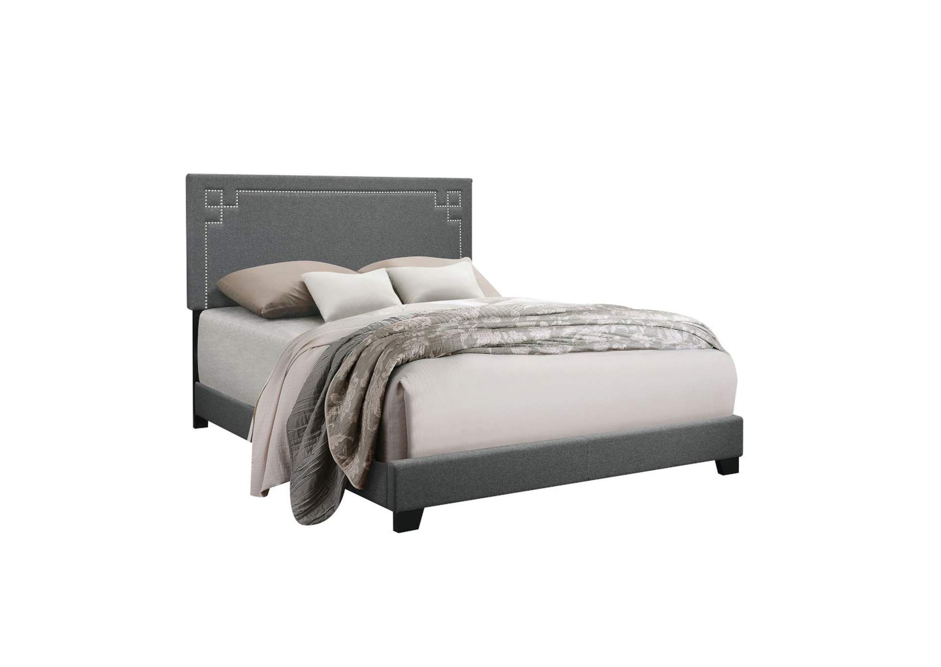 Ishiko Ii Queen Bed, Gray Fabric image 3