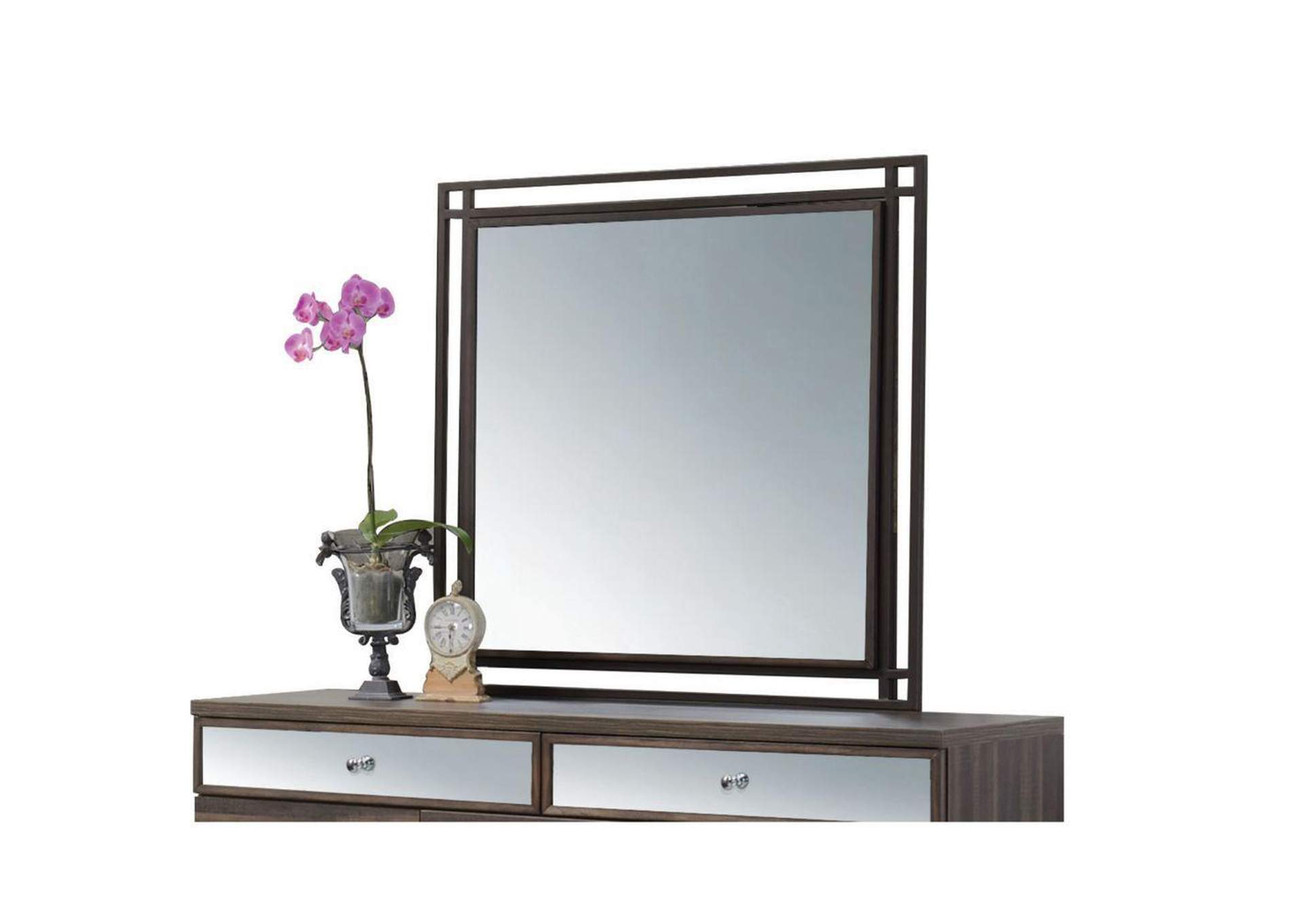 Adrianna Walnut Mirror image 1