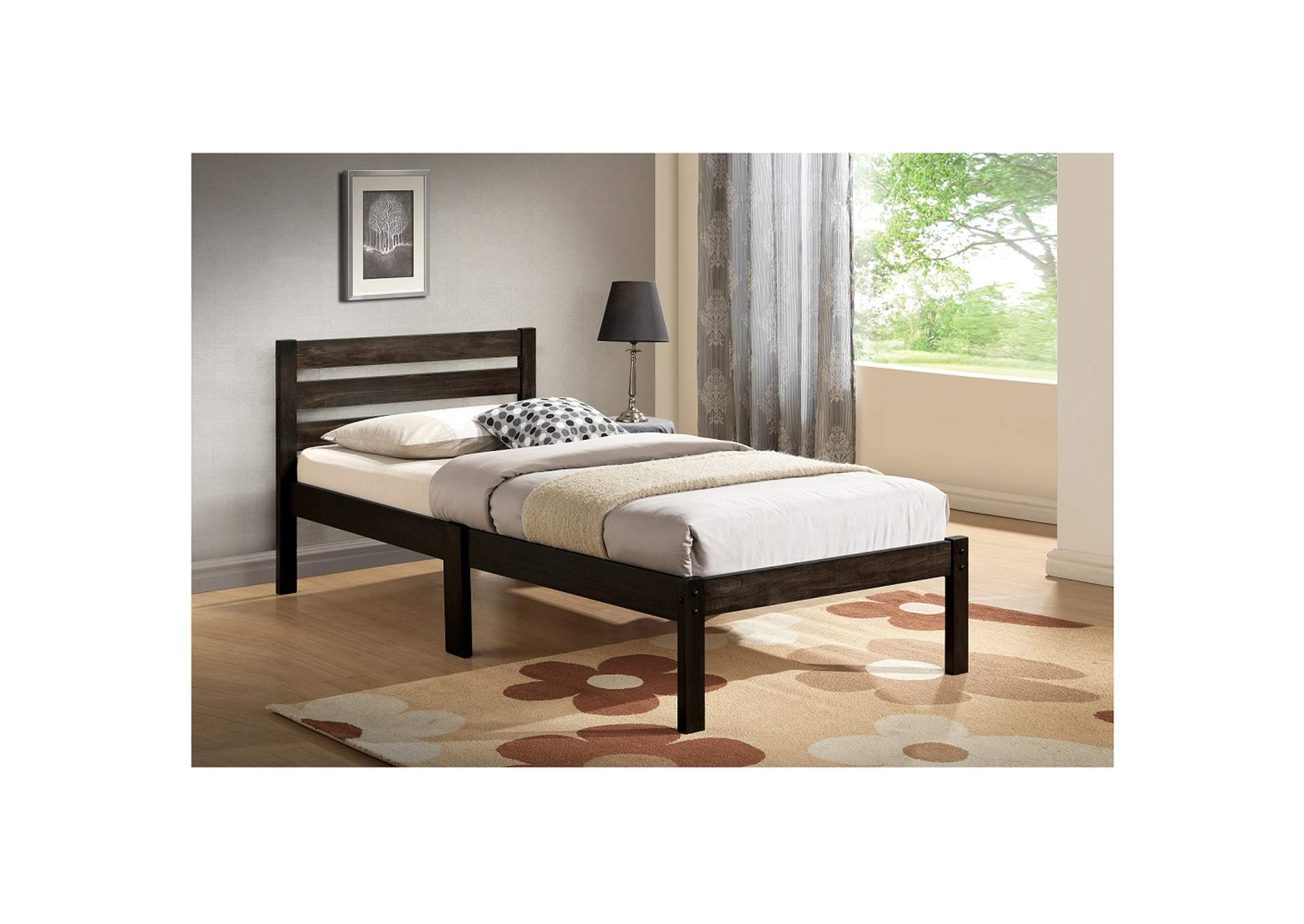 Donato Twin Bed, Ash Brown image 1