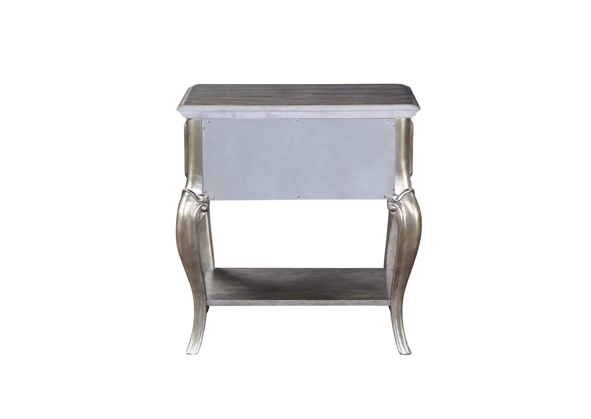 Esteban Nightstand - 1 Drw - 22207 - Glam - Wood - Poplar, Poly-Resin, Mdf, Pb - Antique Champagne image 5