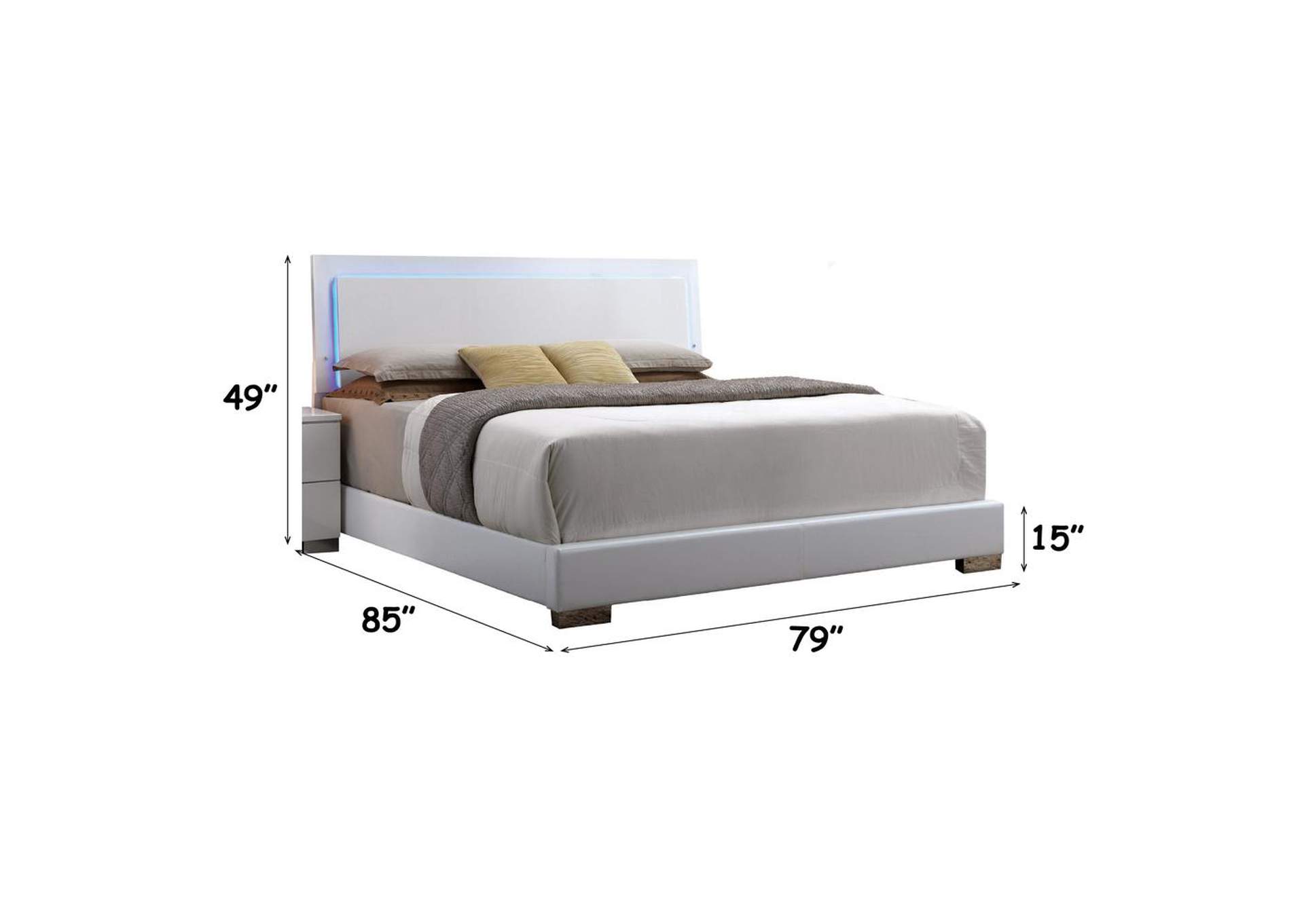 Lorimar Ek Bed with Led image 3