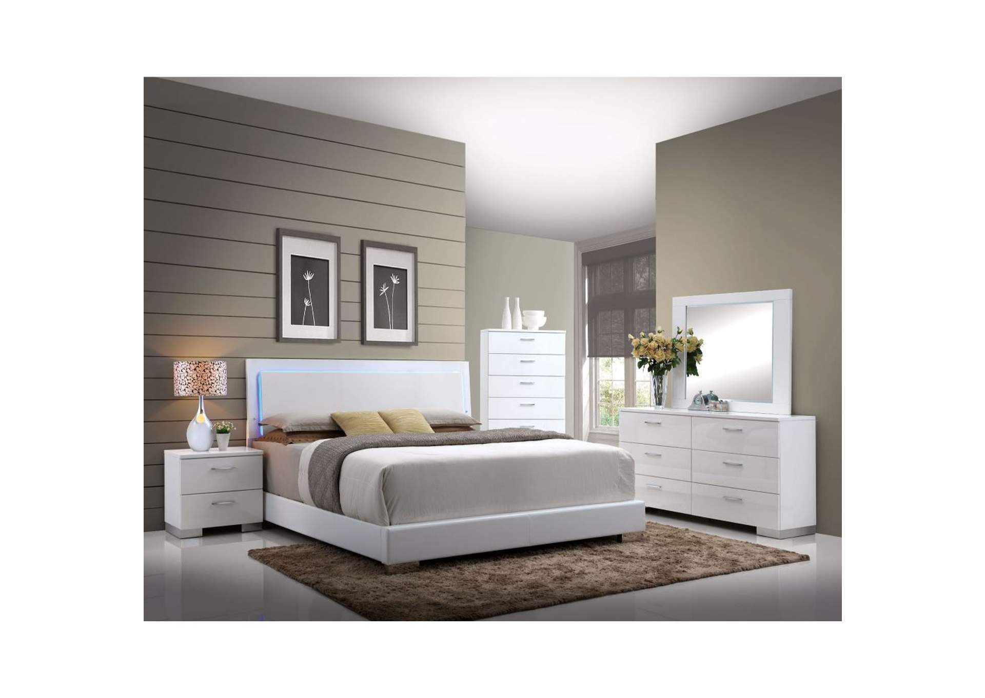 Lorimar Queen Bed with Led