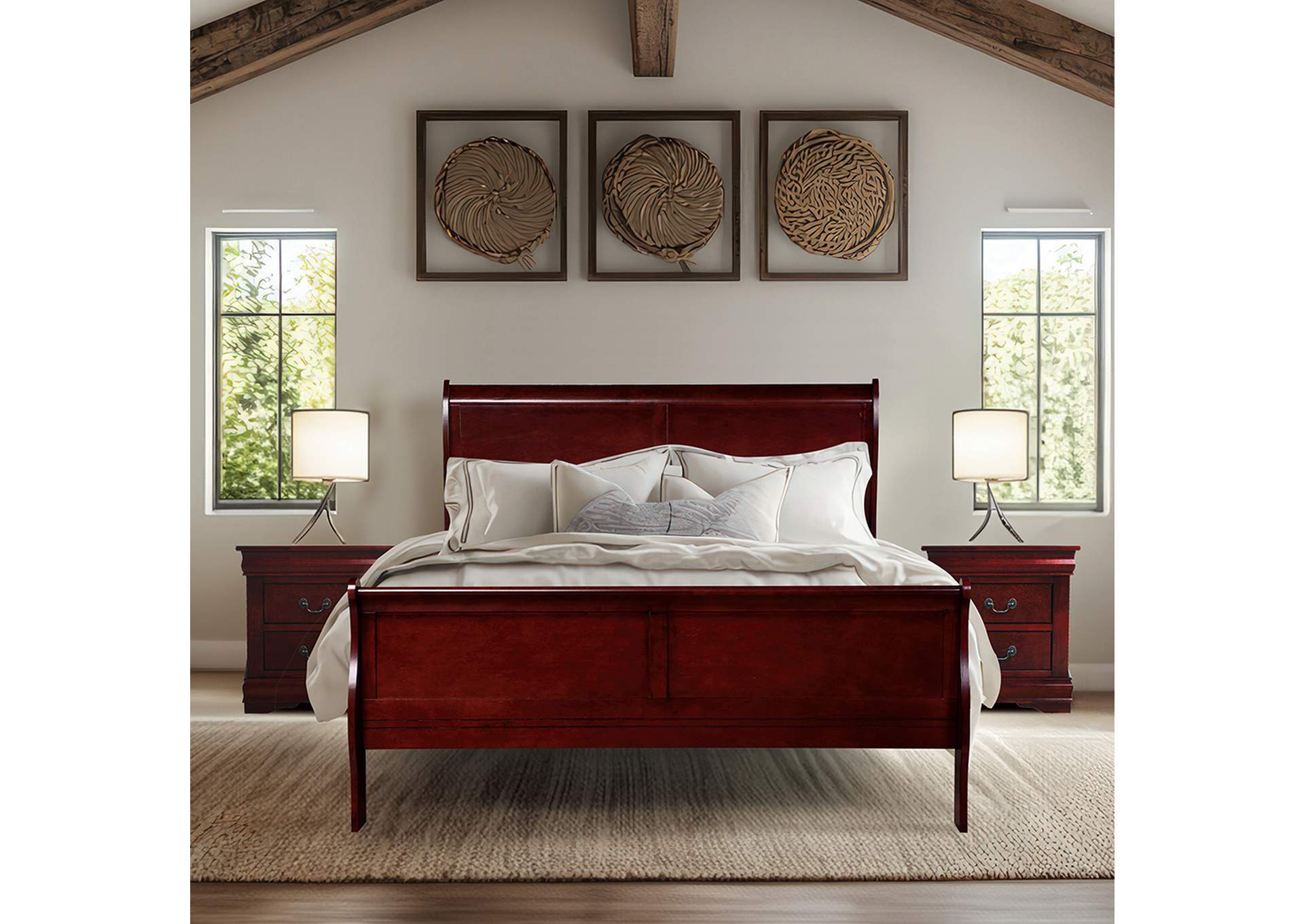 Louis Philippe Queen Bed
