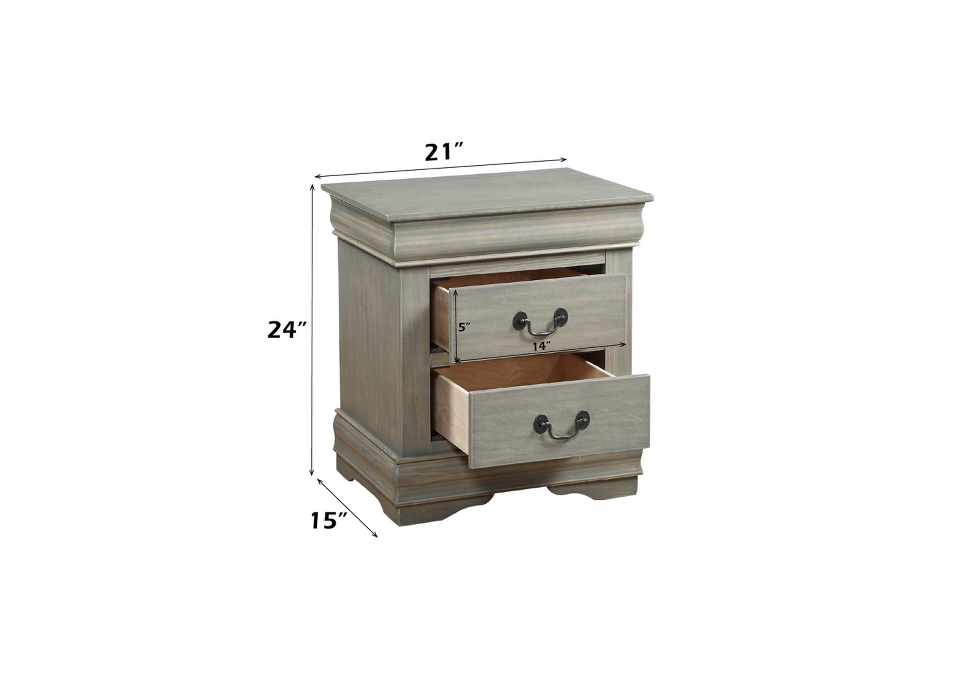Louis Philippe Nightstand image 8