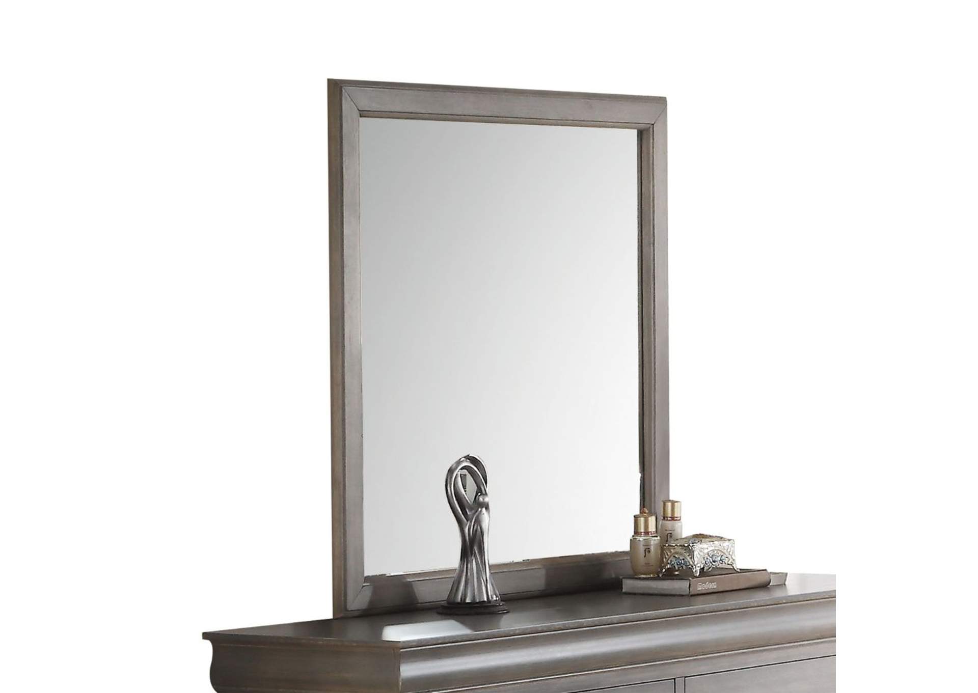 Louis Philippe Iii Mirror, Antique Gray image 1