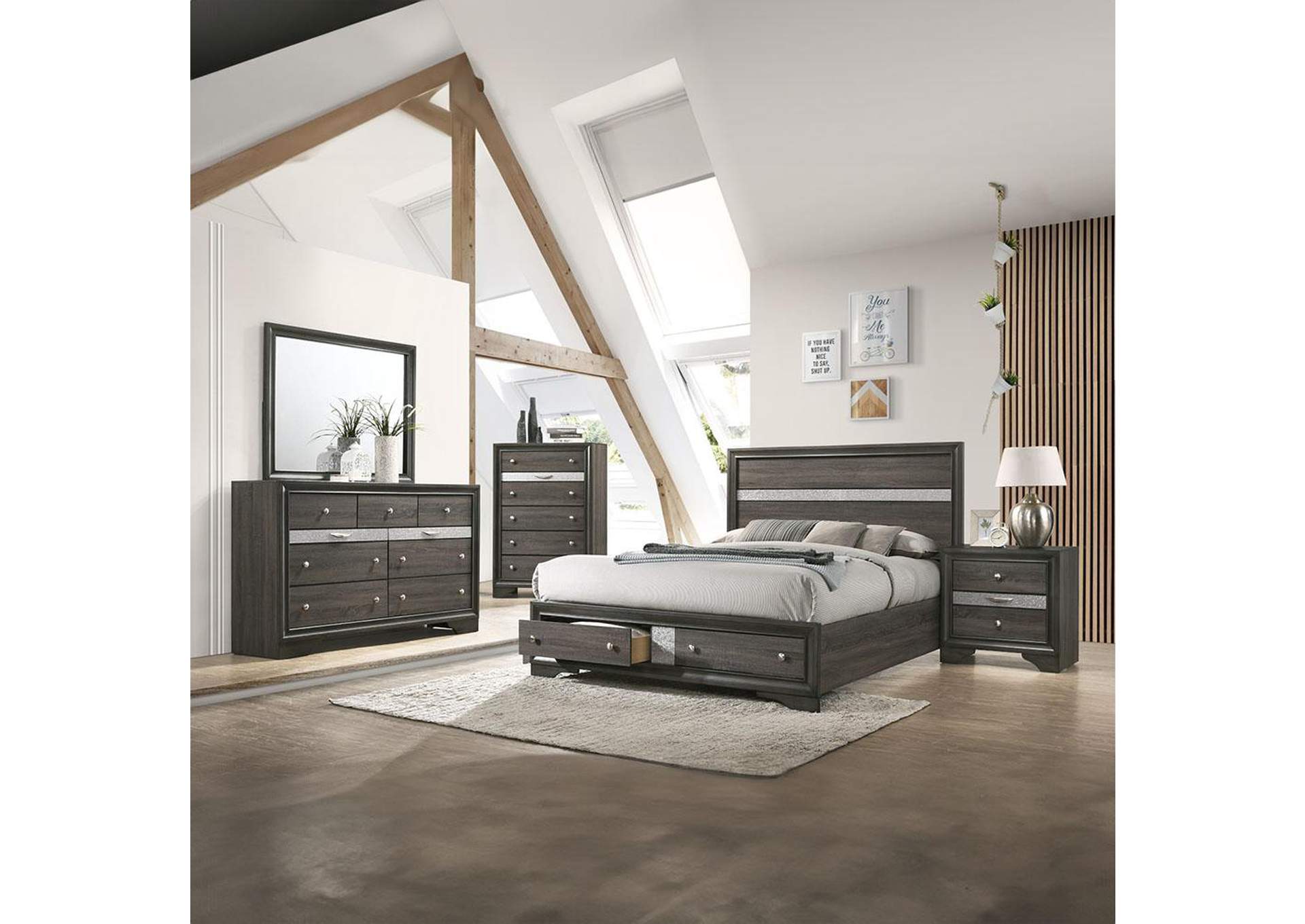 Naima Queen Bed with Storage image 8