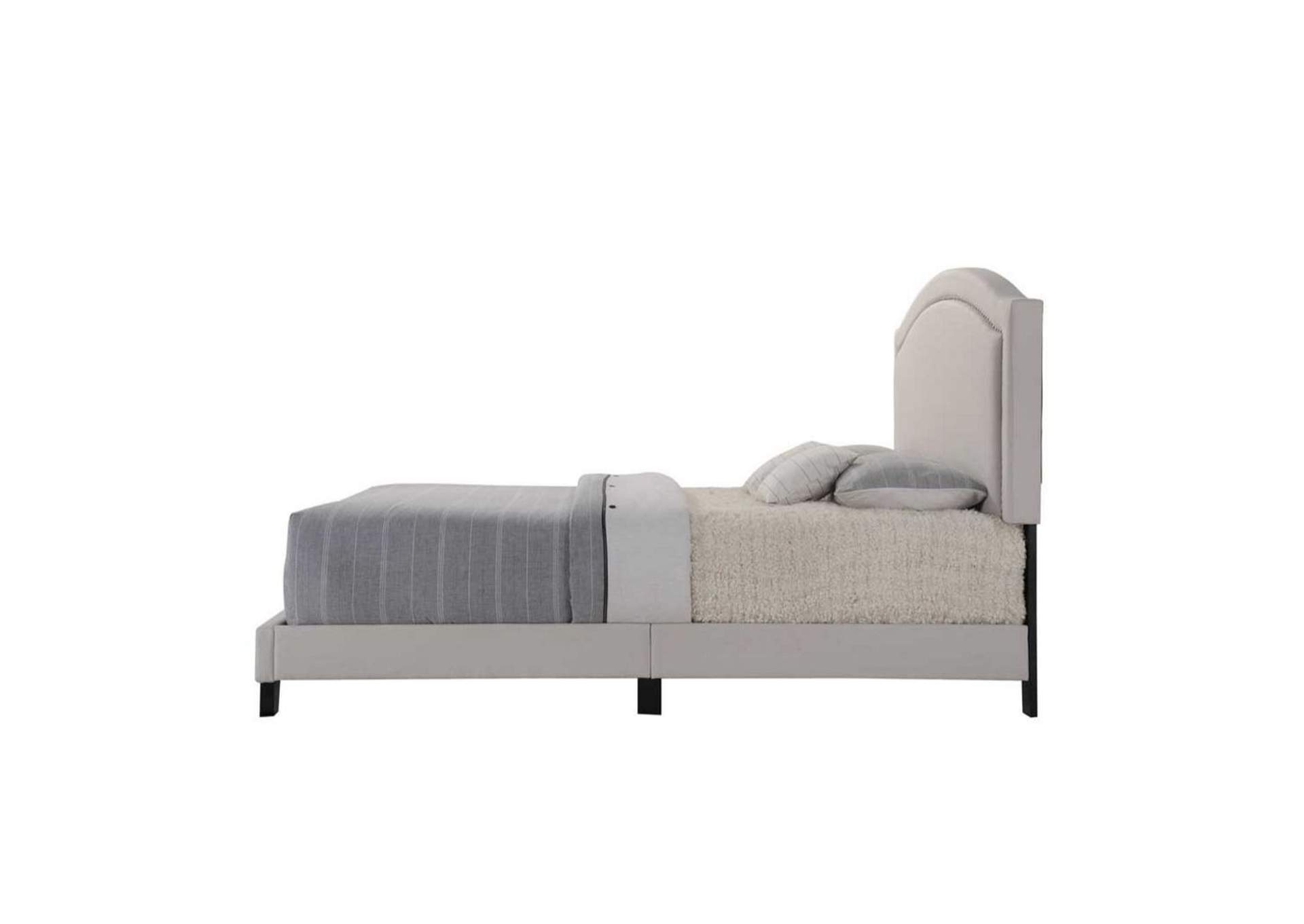 Garresso Queen Bed, Fog Fabric image 4