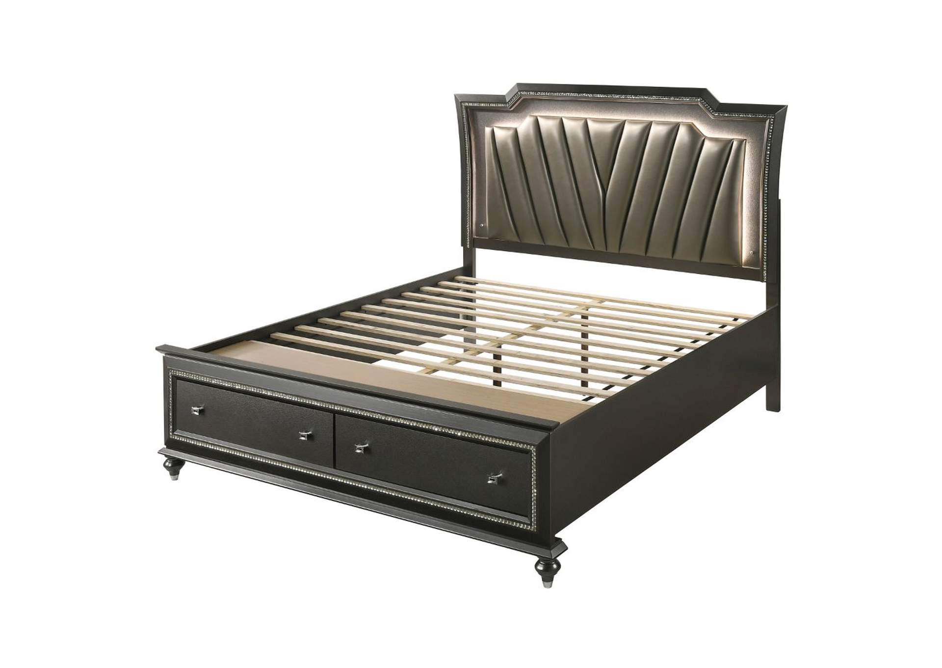 Kaitlyn Ck Bed with Led and Storage image 1