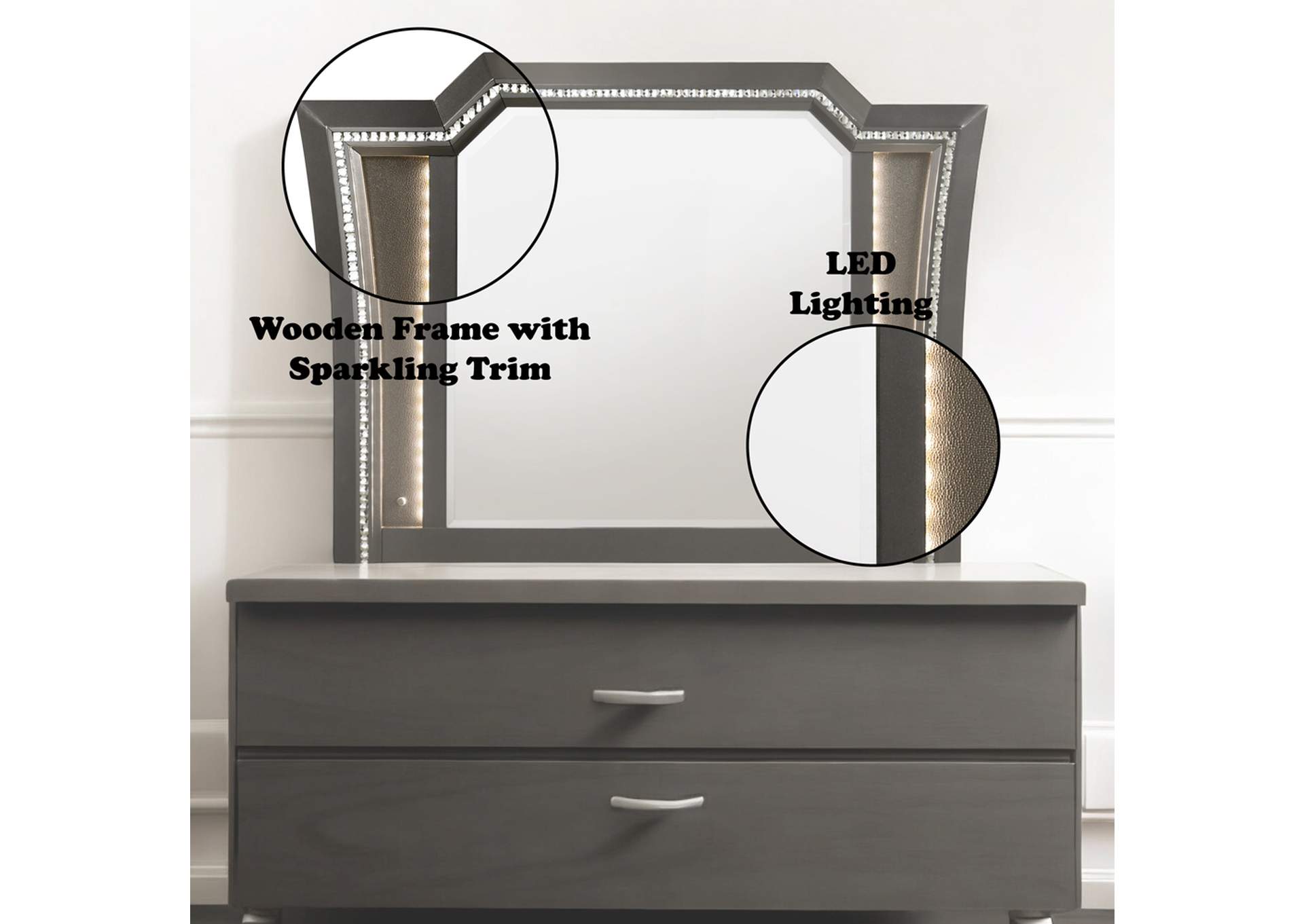 Kaitlyn Mirror with Led image 7