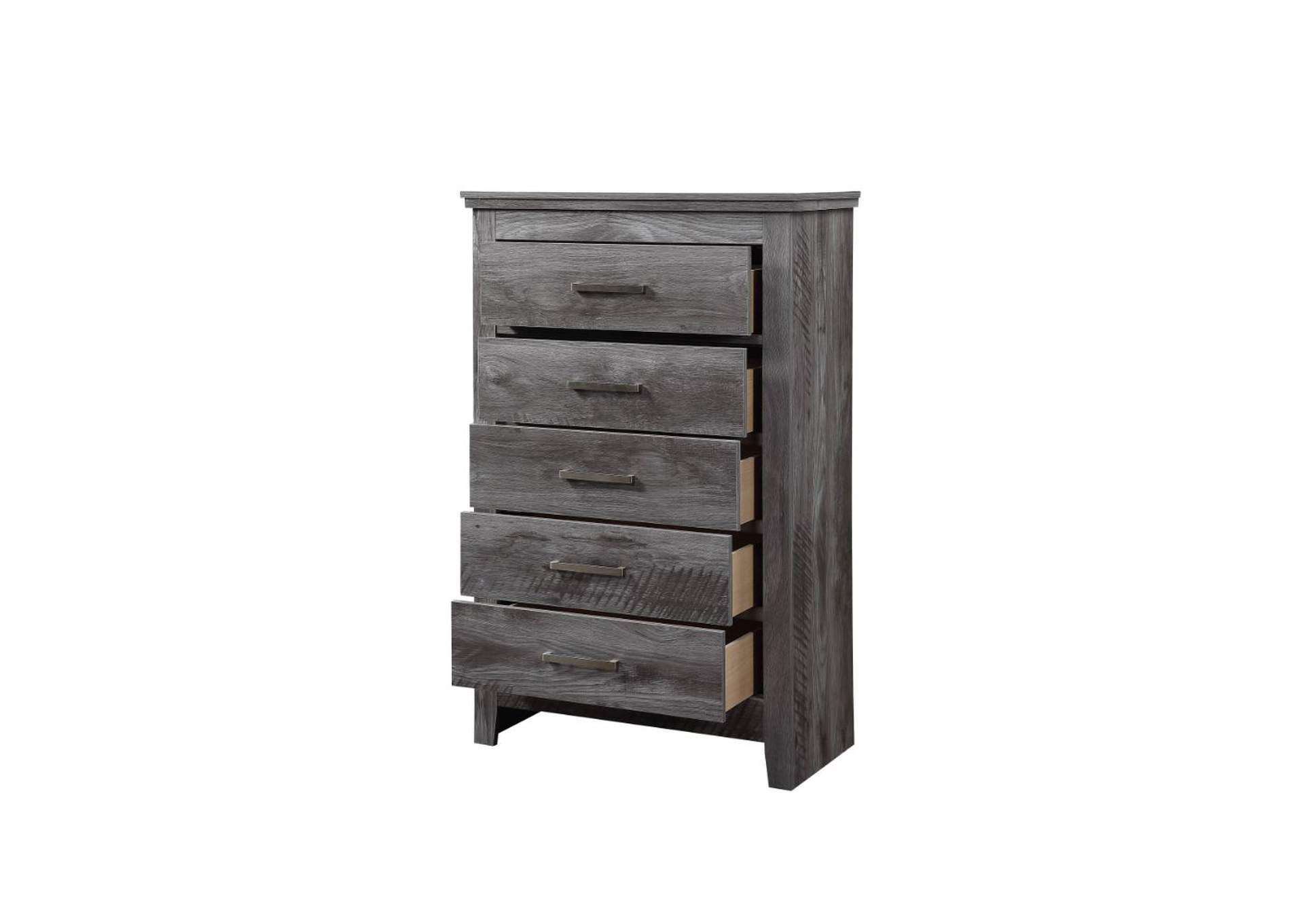 Vidalia Chest - 27326 - Rustic - Wood - Solid Pine, Veneer - Melamine-Paper, Mdf, Pb - Rustic Gray Oak
