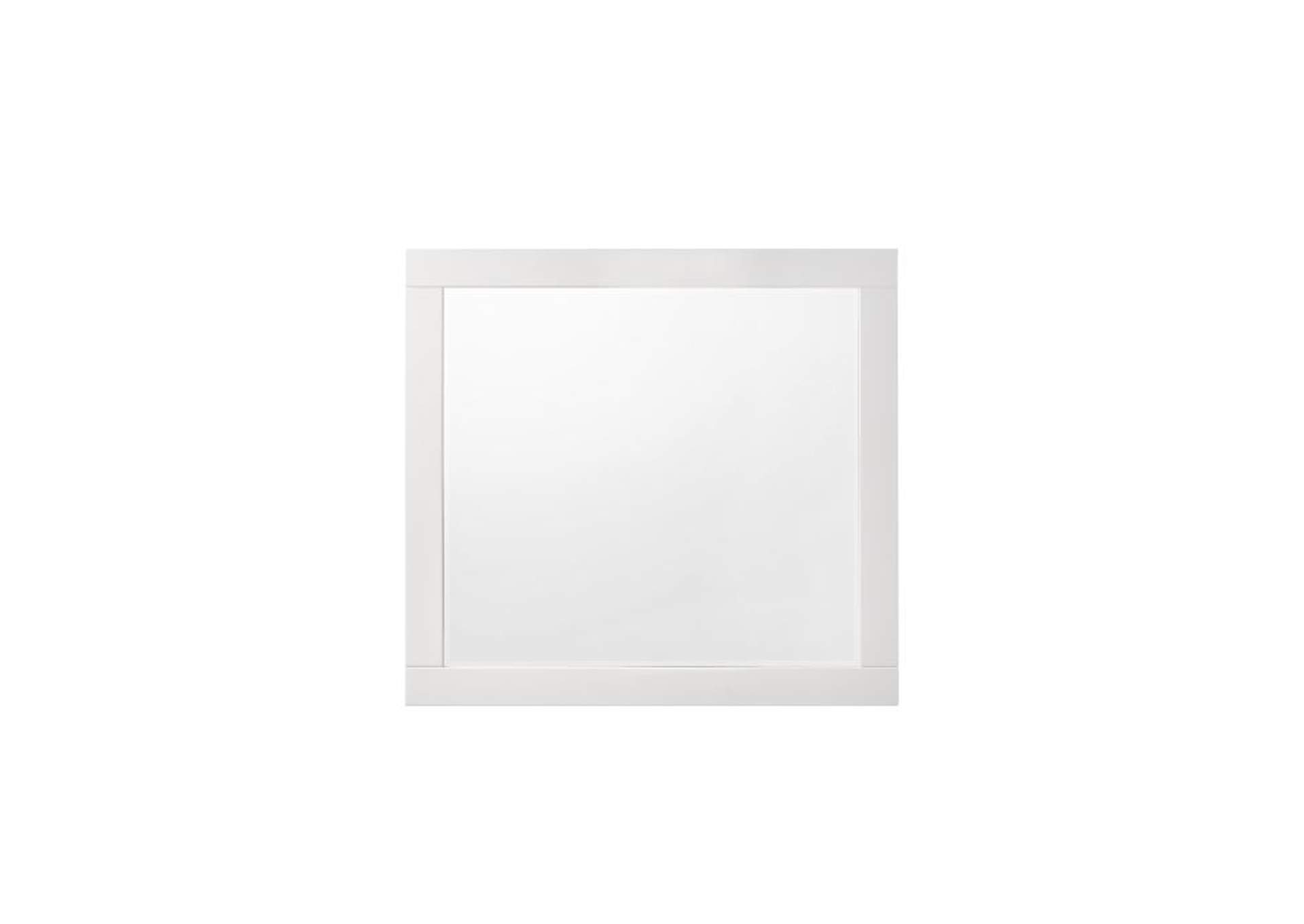 Chelsie White Finish Mirror image 1