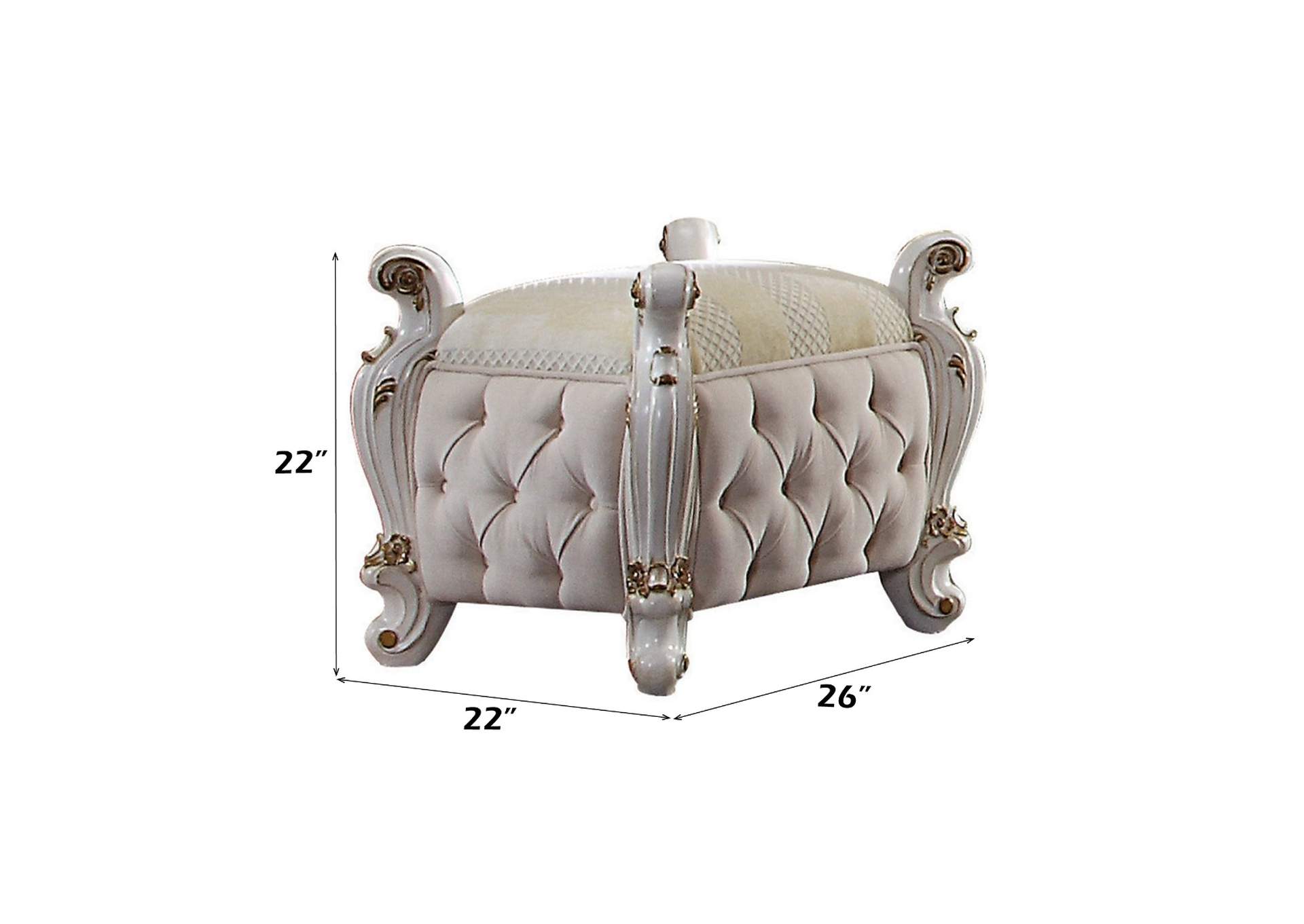 Picardy Vanity Stool image 3