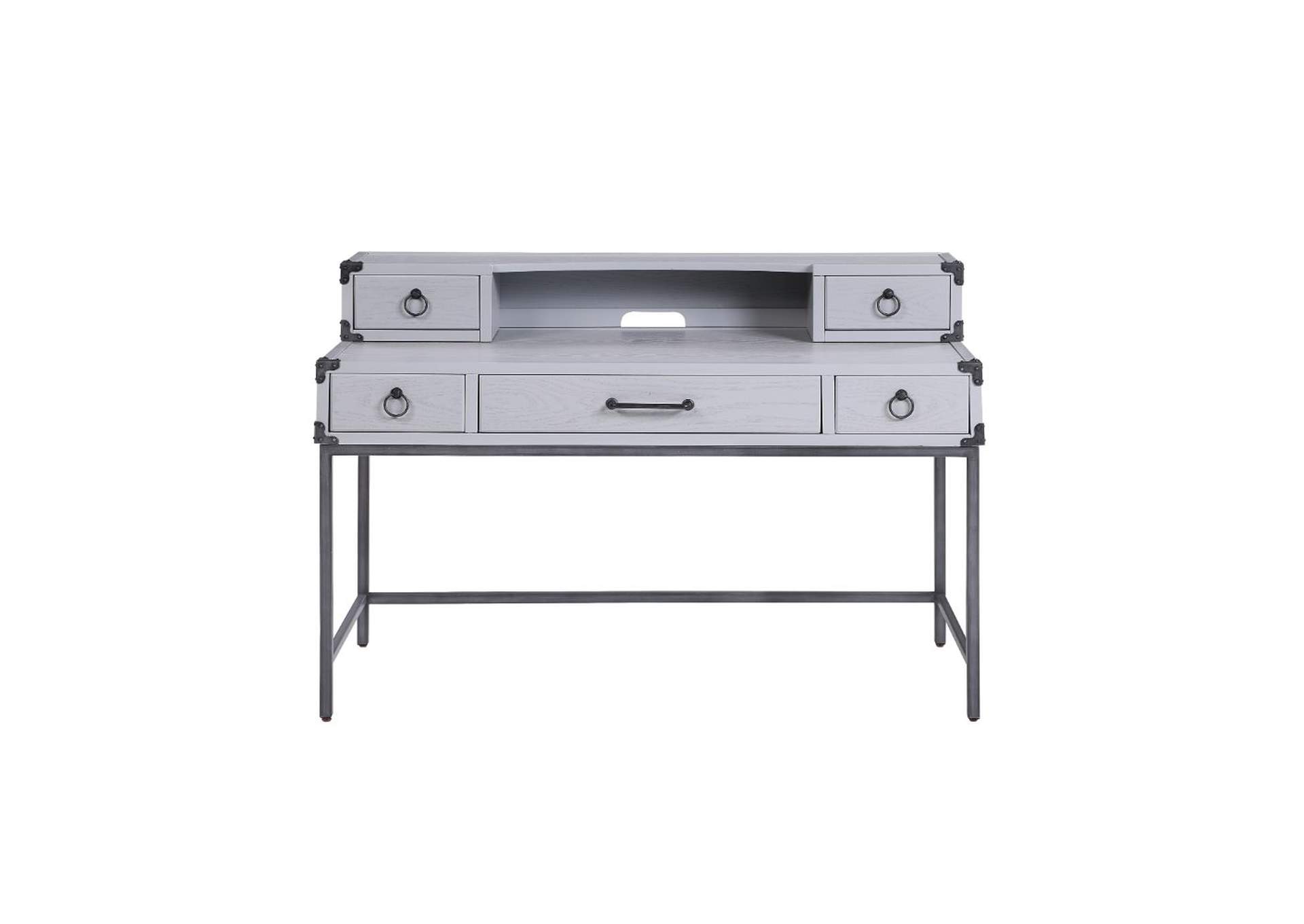 Orchest Desk - 36142 - Transitional, Industrial - Wood - Poplar-Pine, Mdf - Gray