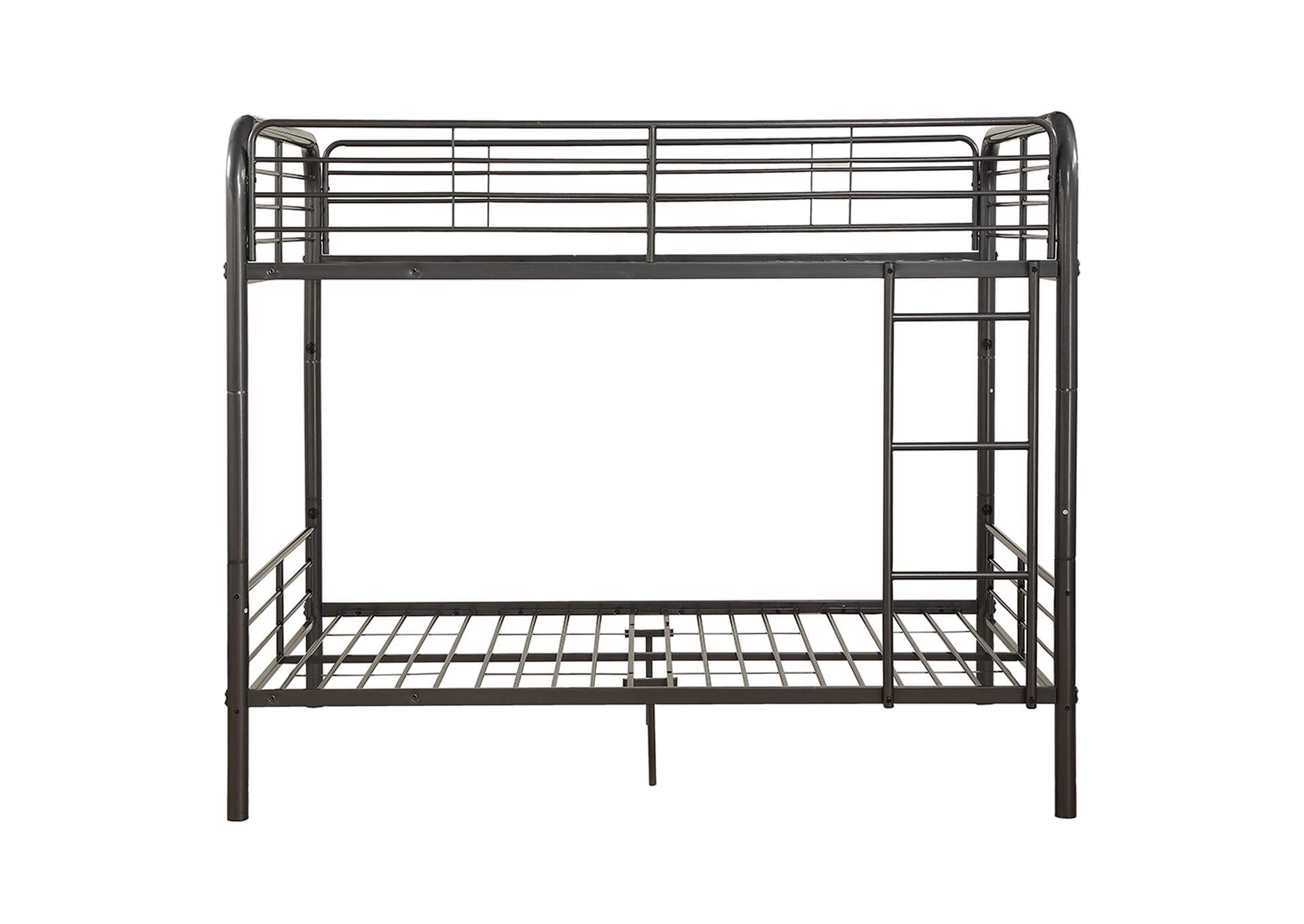 Bristol Full-Full Bunk Bed, Gunmetal - 1 Set in 2 Cartons