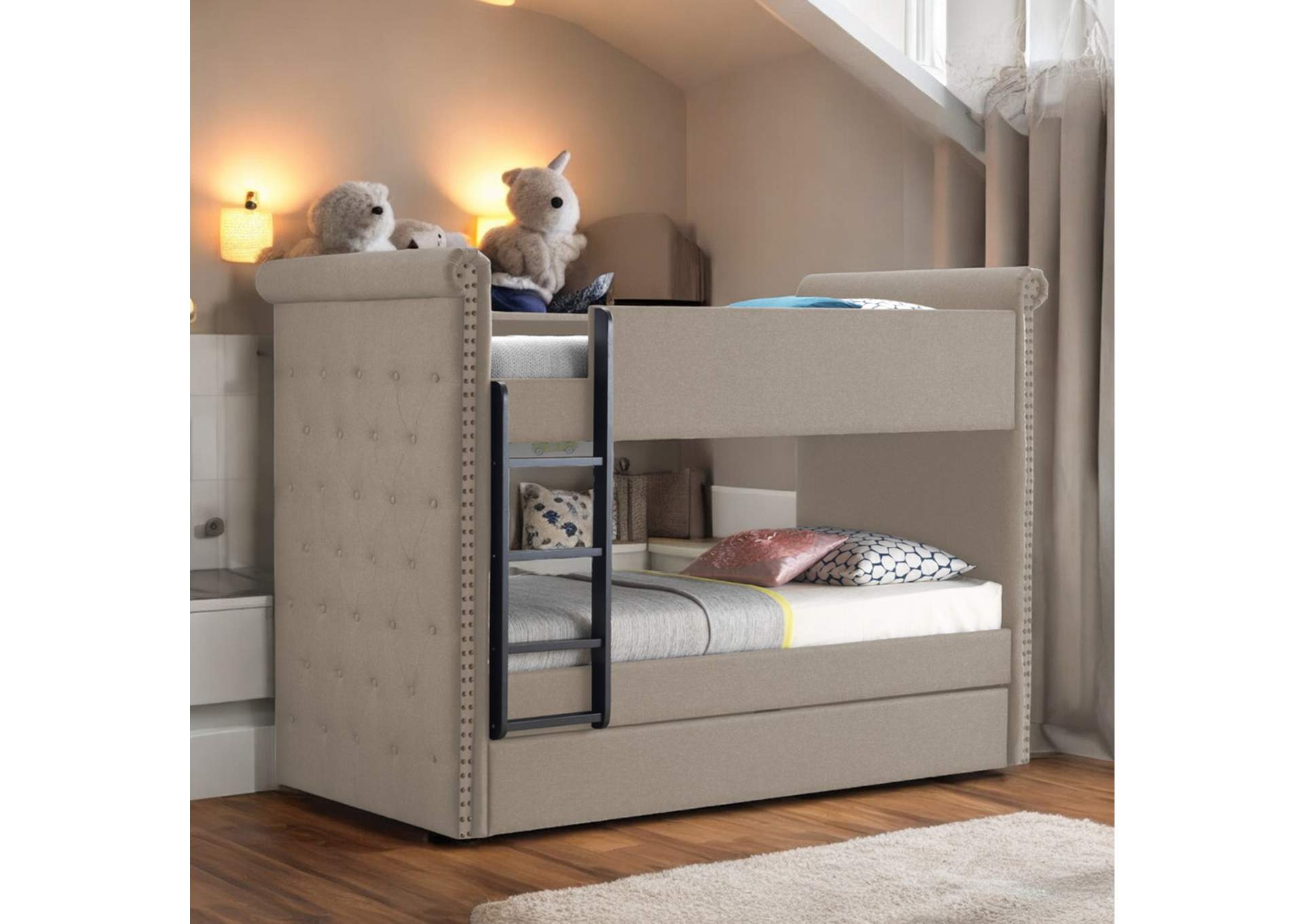 Romana Ii Twin-Twin Bunk Bed with Trundle
