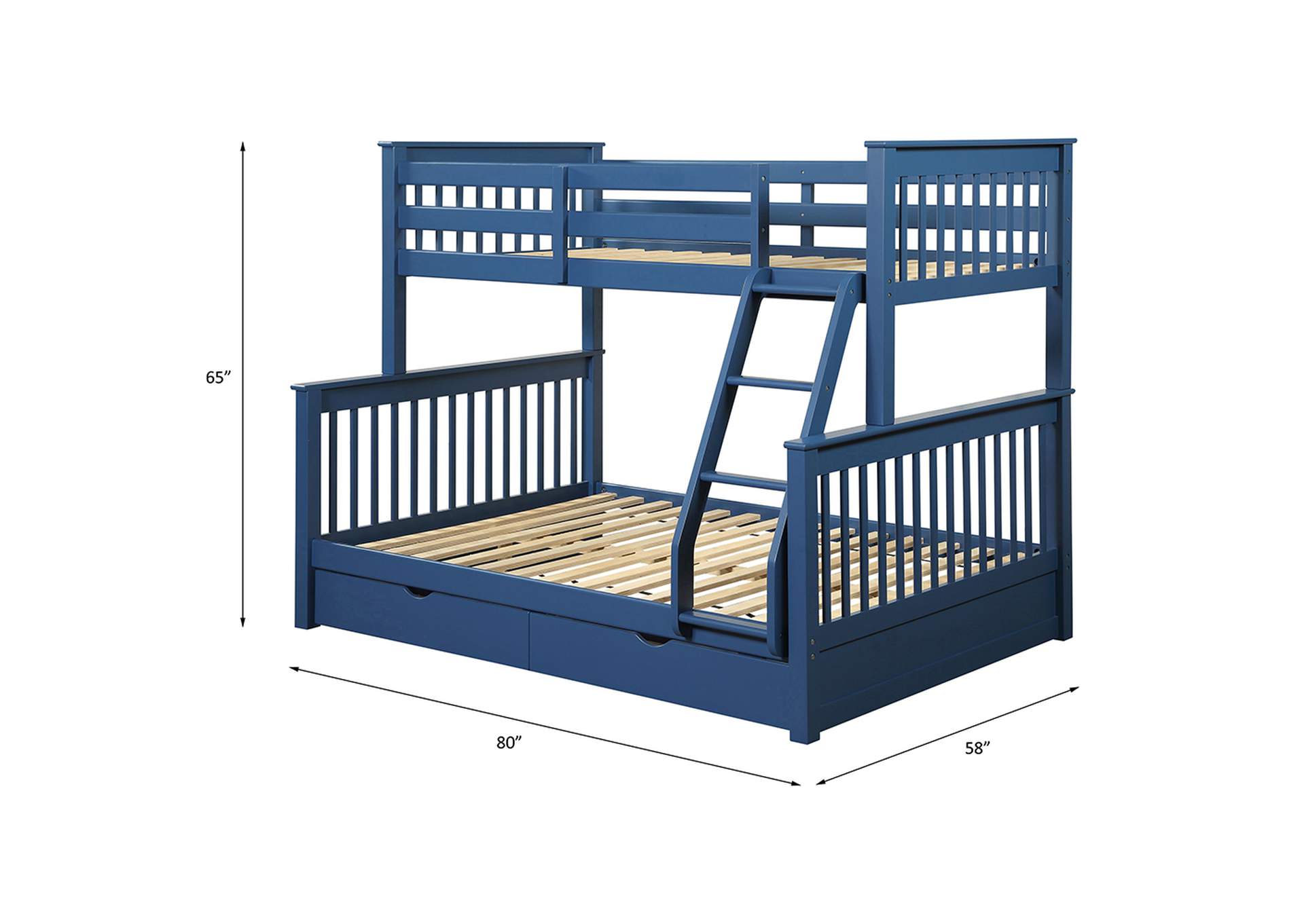 Haley Ii Twin-Full Bunk Bed with Storage image 8