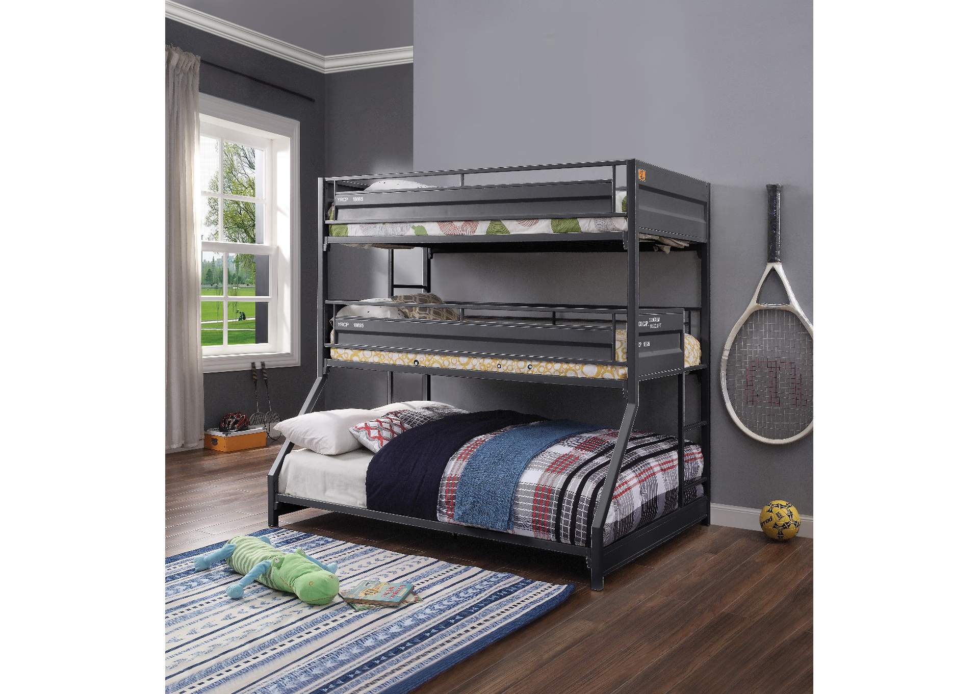 Cargo Twin-Twin-Full Bunk Bed