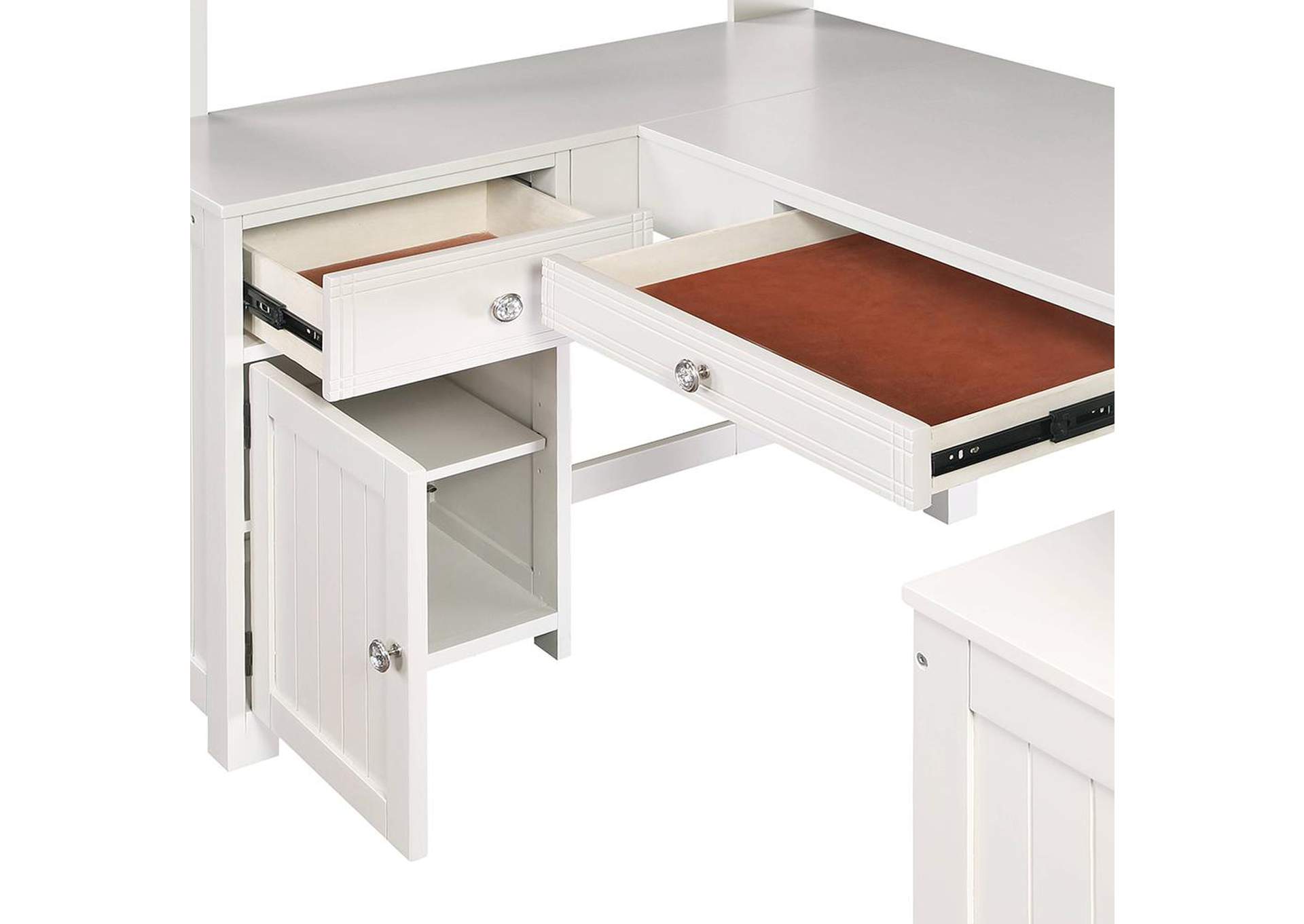 Ambar Twin Loft Bed with Desk and Bookcase and Chest image 9