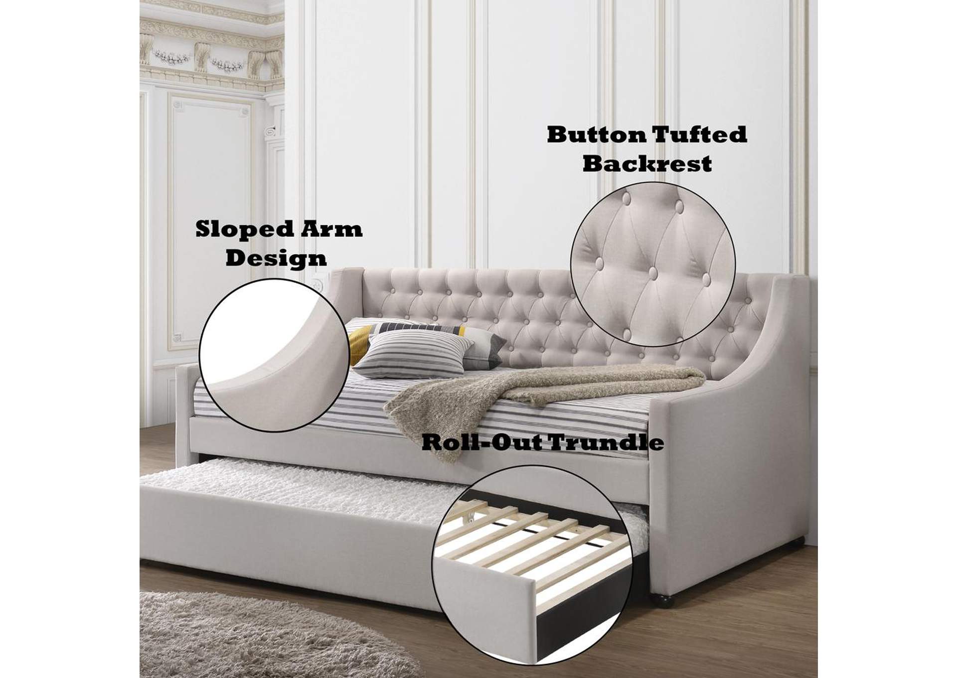 Lianna Daybed with Trundle - Twin image 4