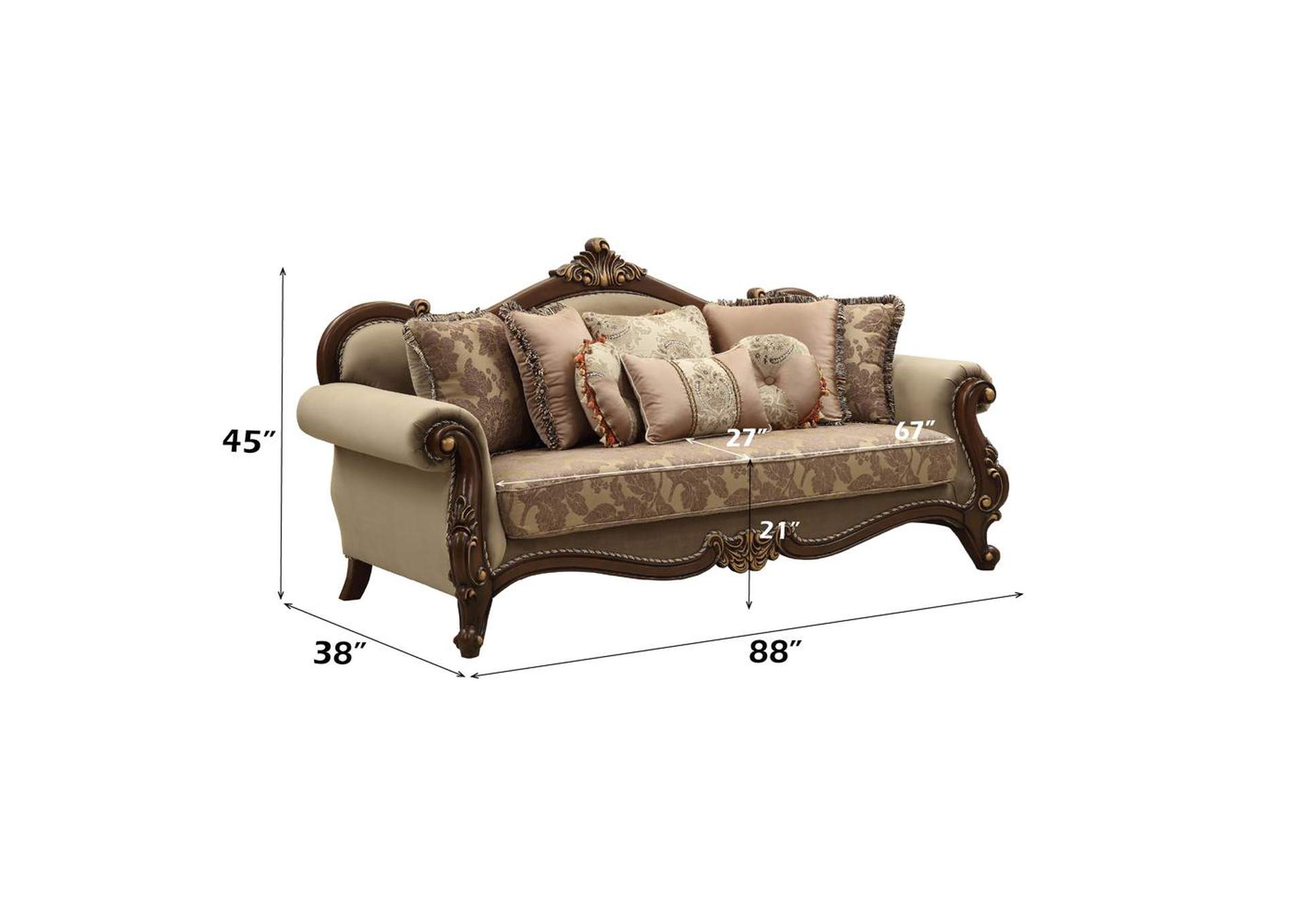 Mehadi Sofa with 8 Pillows image 4