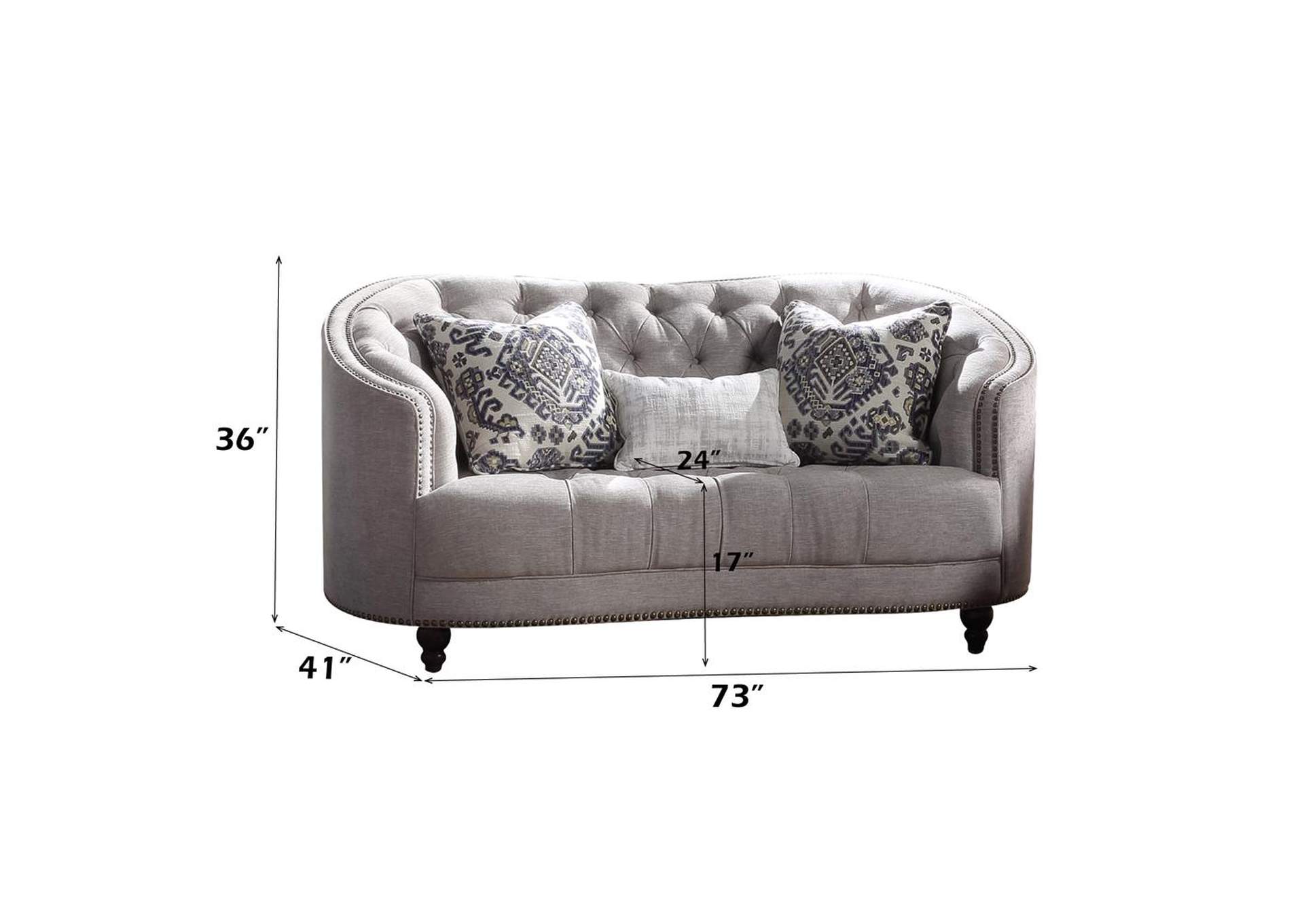 Saira Loveseat with 3 Pillows image 4