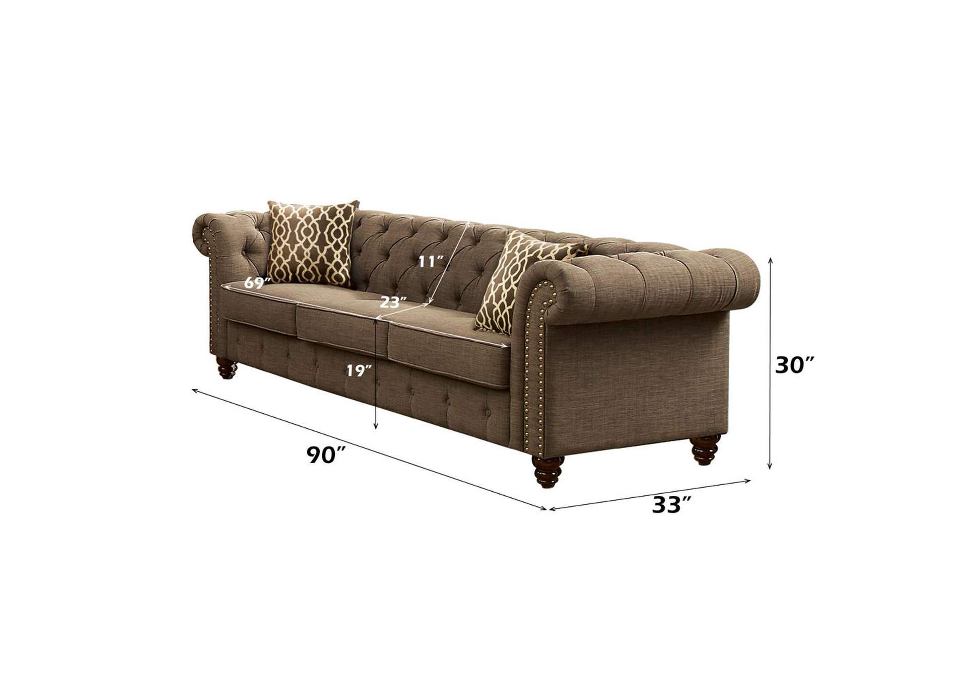 Aurelia Sofa with 2 Pillows image 4