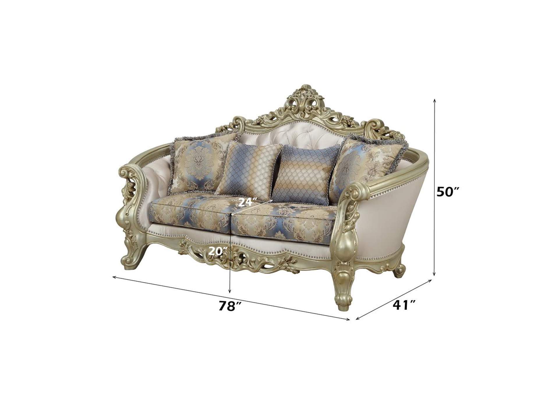 Gorsedd Loveseat with 4 Pillows image 3