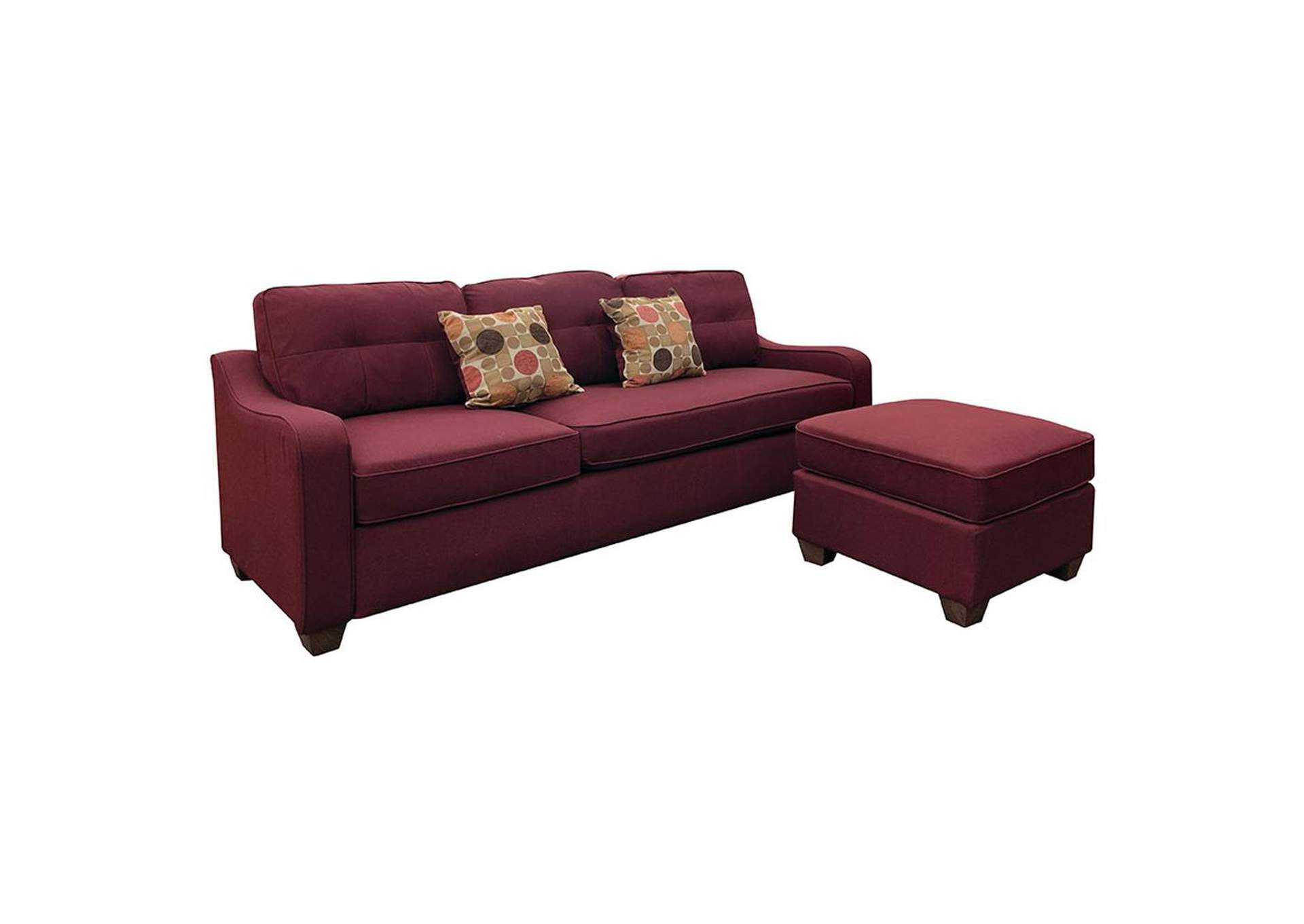 Cleavon Ii Reversible Sectional Sofa and Ottoman with 2 Pillows image 17