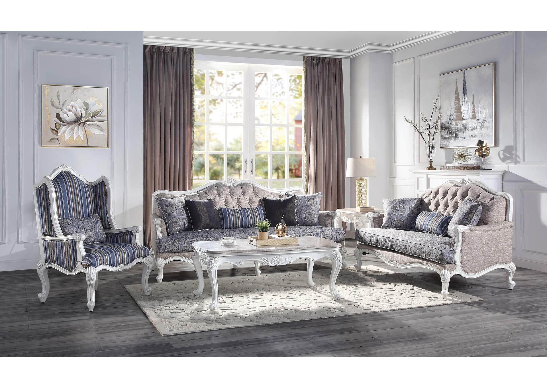 Ciddrenar Loveseat W 3 Pillows
