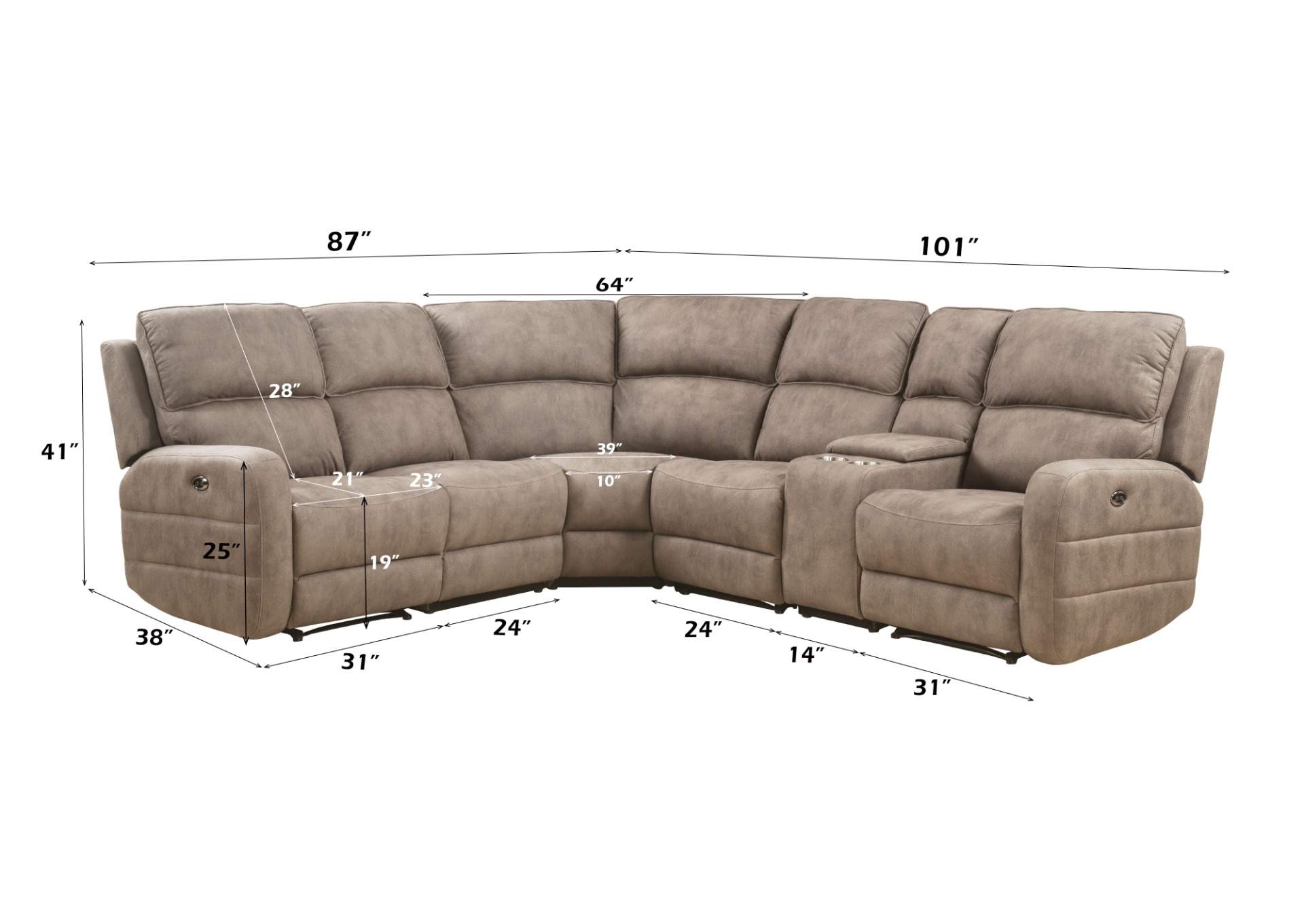 Olwen Power Motion Sectional Sofa image 3