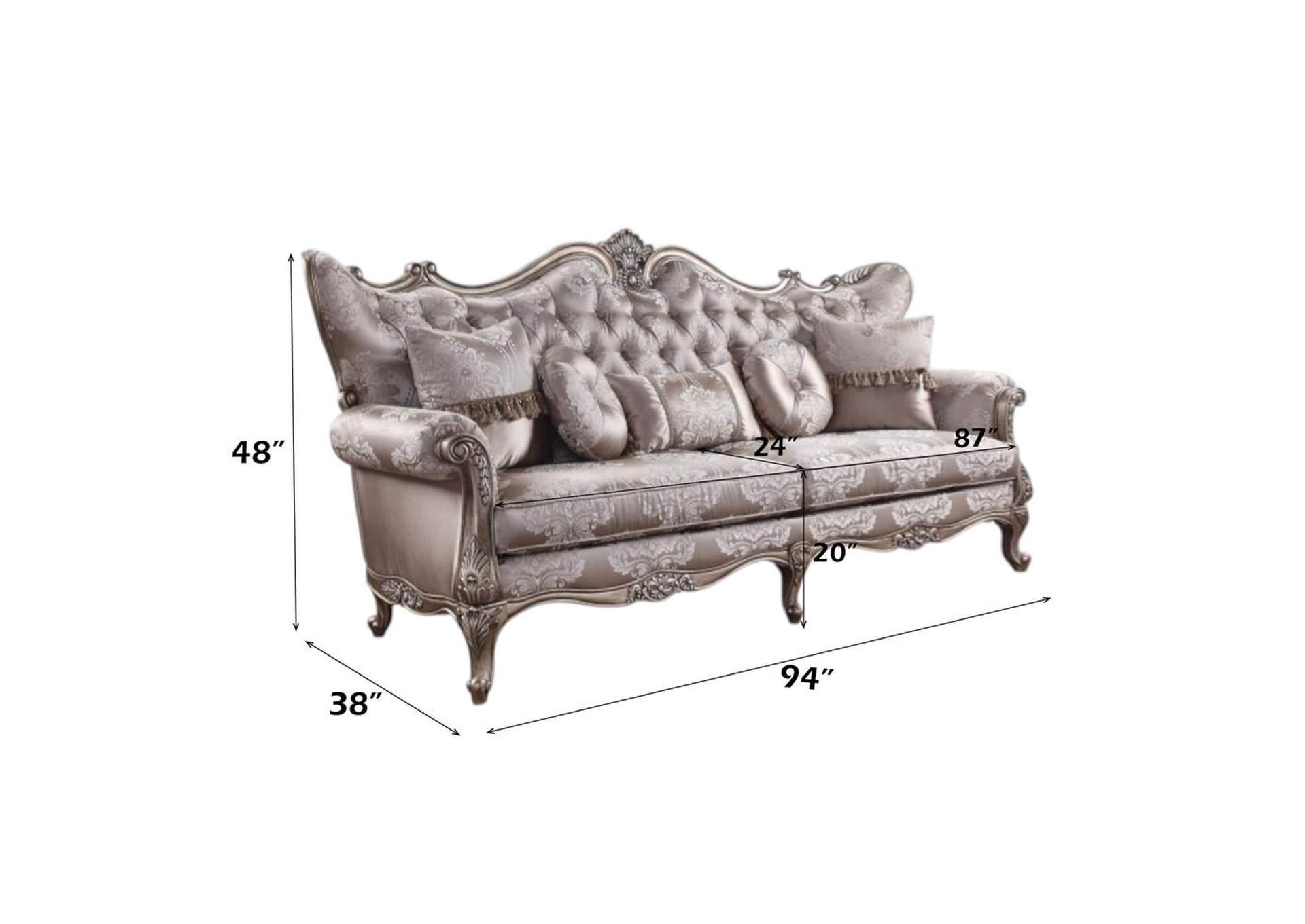 Jayceon Sofa with 5 Pillows image 6