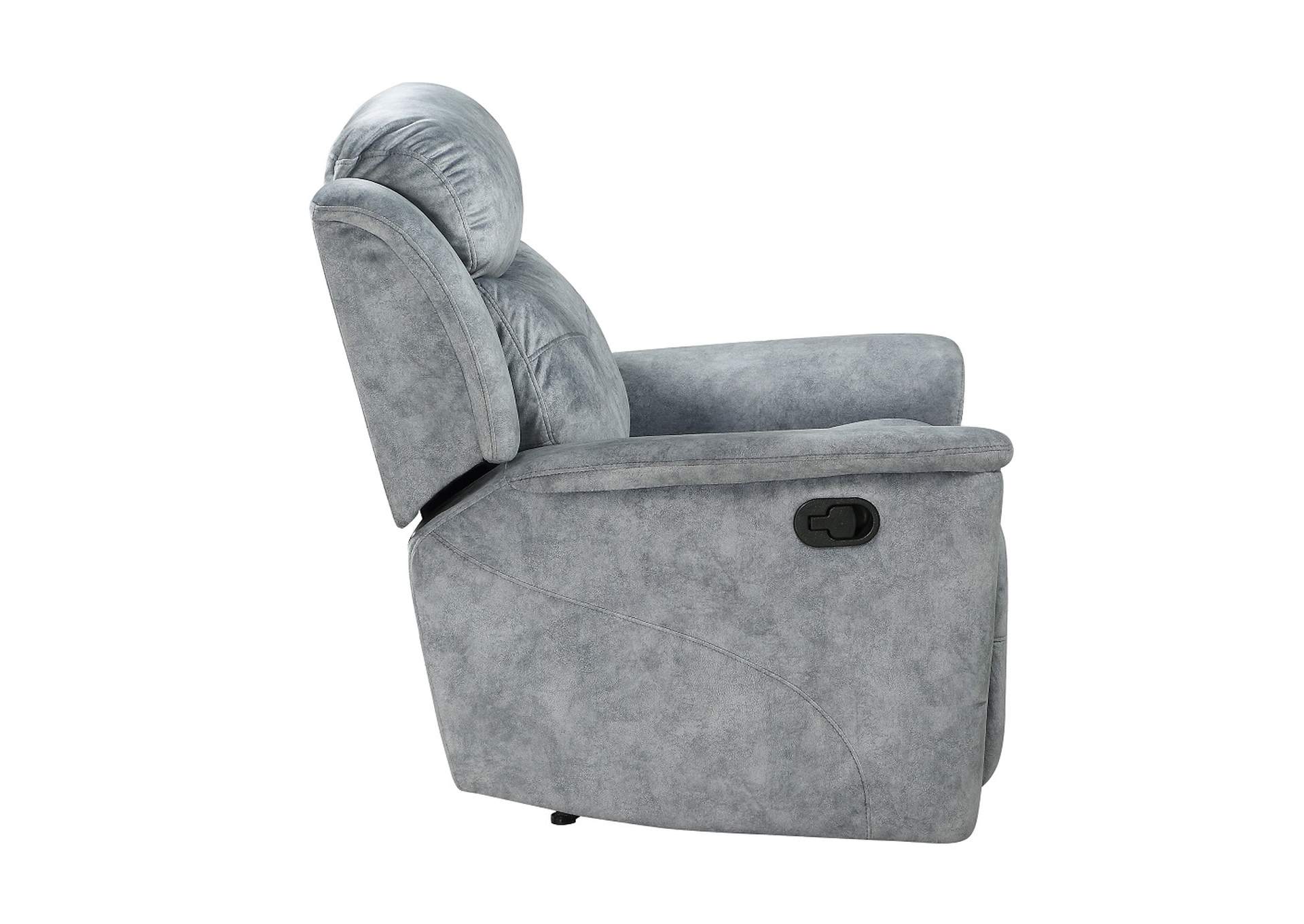 Mariana Loveseat with Console - Motion, Silver Gray Fabric image 5