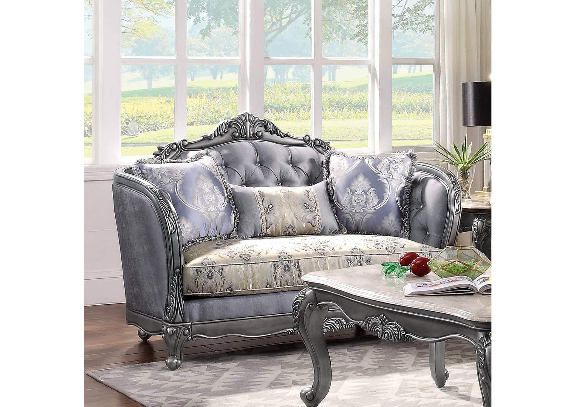 Ariadne Loveseat with 3 Pillows image 1