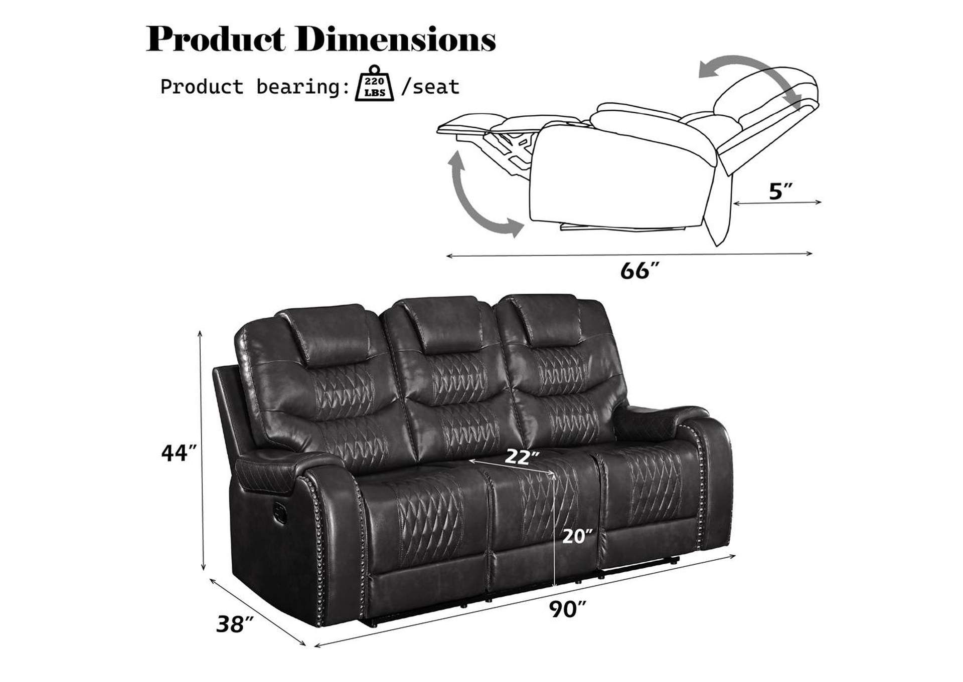Braylon Motion Sofa image 10