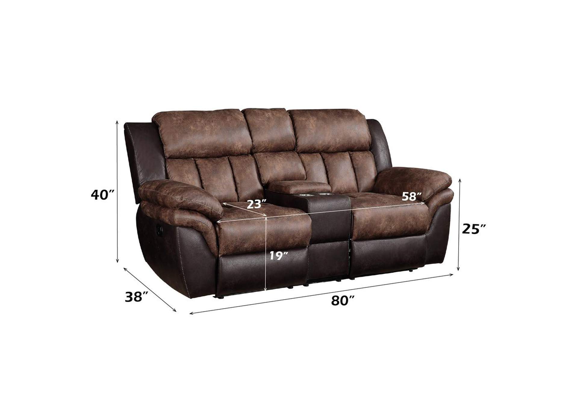 Jaylen Motion Loveseat with Console image 7
