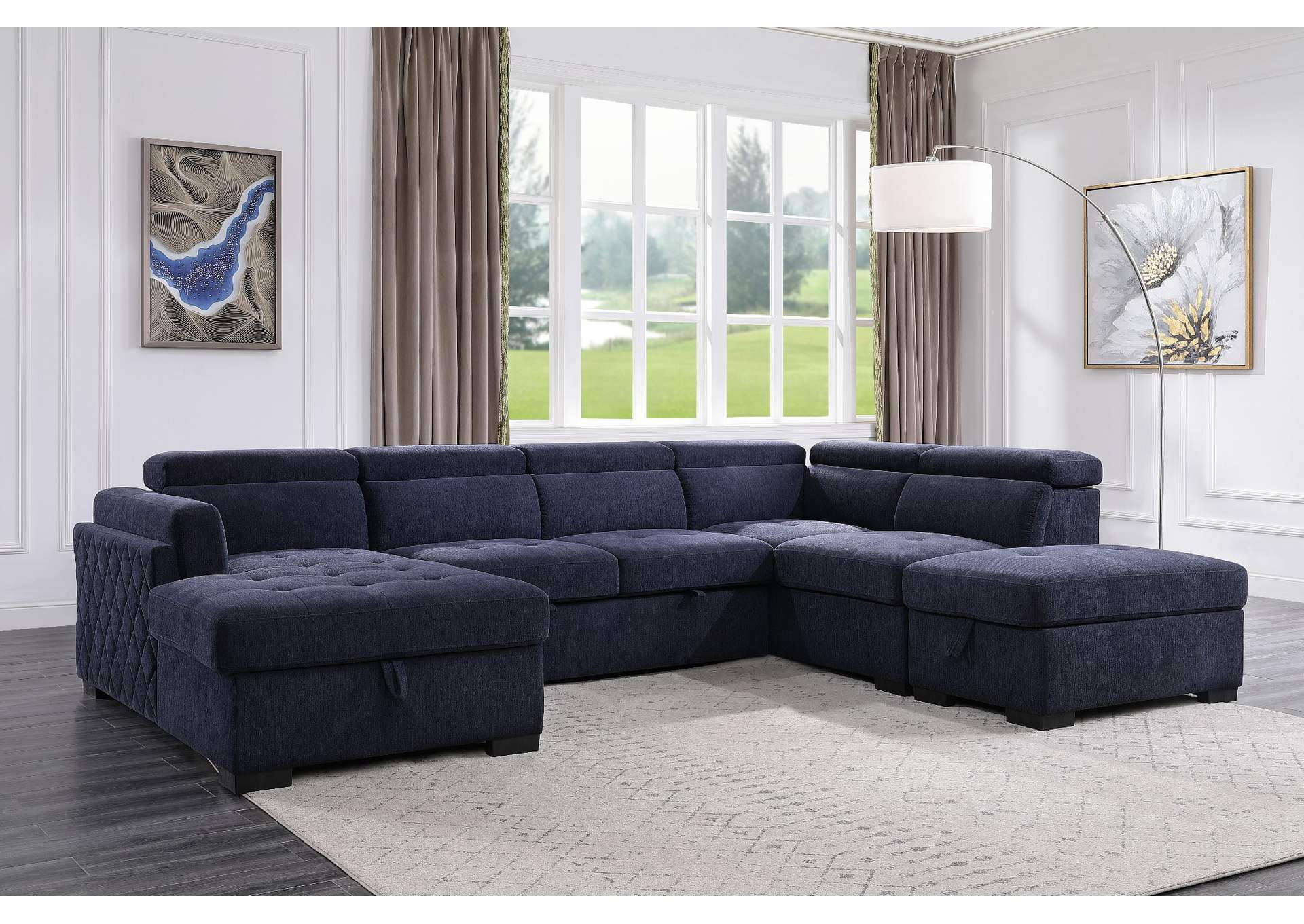 Nekoda Sectional Sofa with Storage and Ottoman image 12