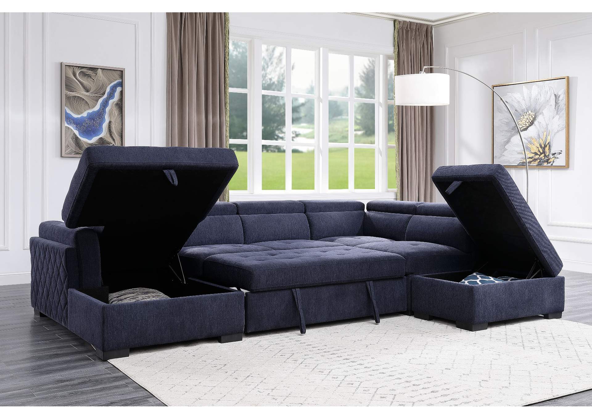 Nekoda Sectional Sofa with Storage and Ottoman image 13