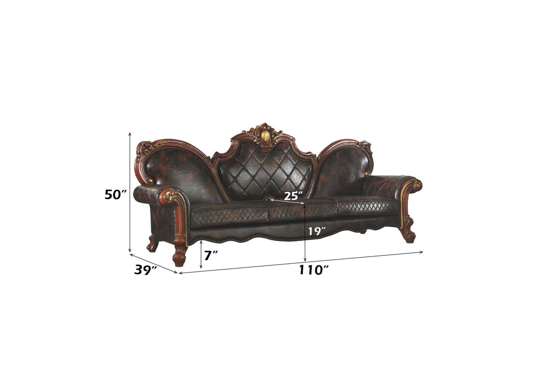 Picardy Oversized Sofa with 5 Pillows image 7