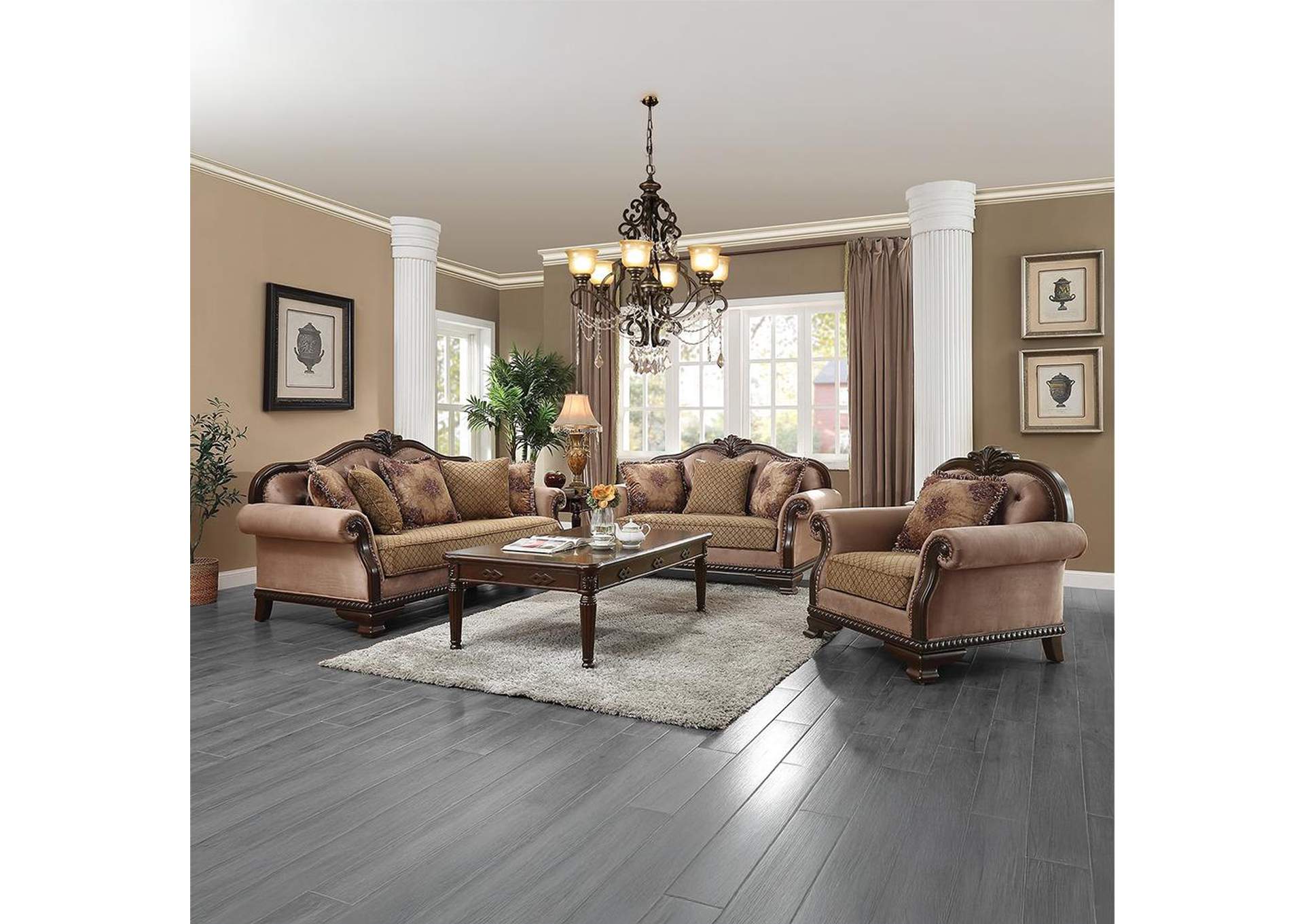 Chateau De Ville Sofa with 5 Pillows - Same Lv01588 image 3