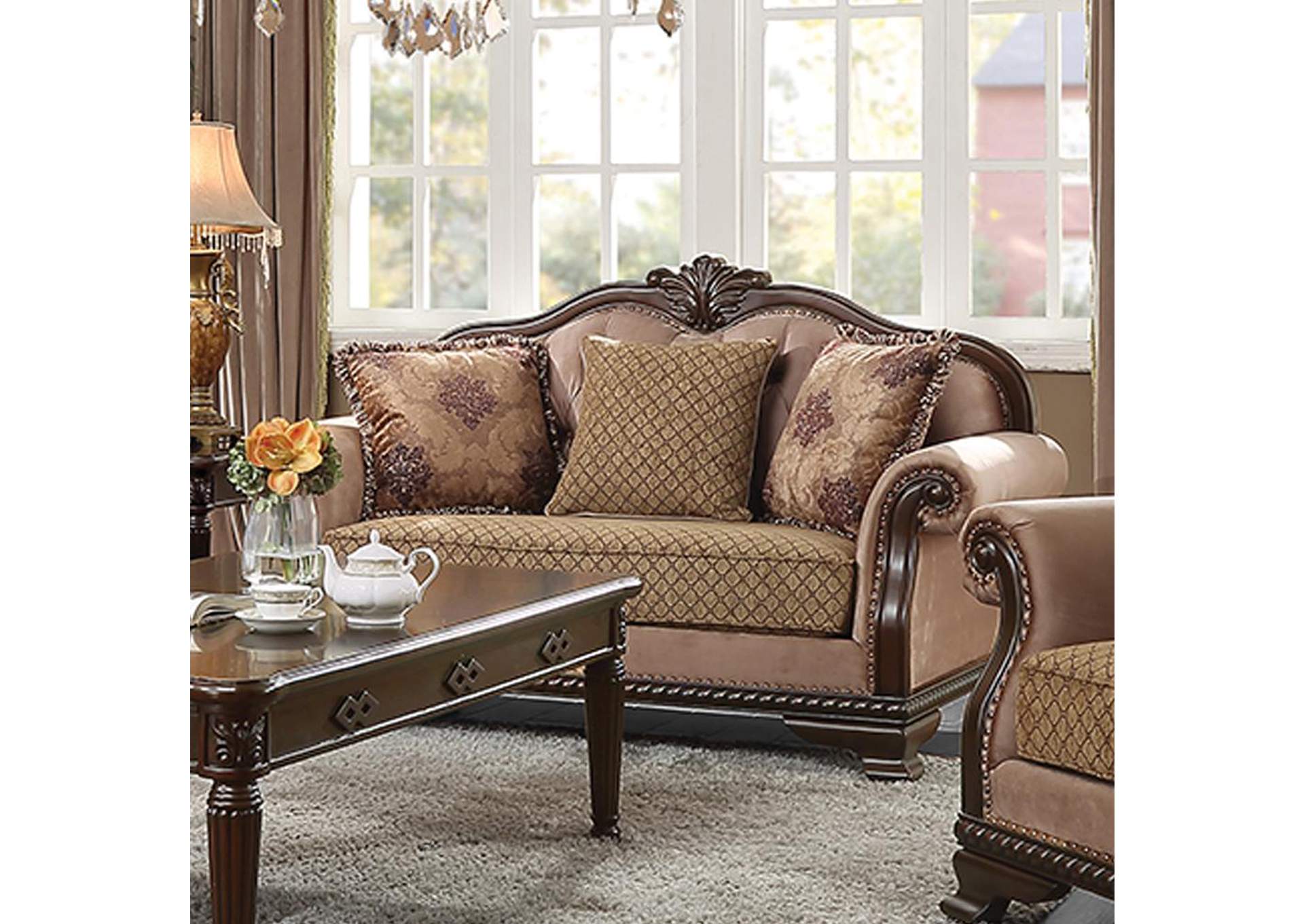 Chateau De Ville Loveseat with 3 Pillows - Same Lv01589 image 2