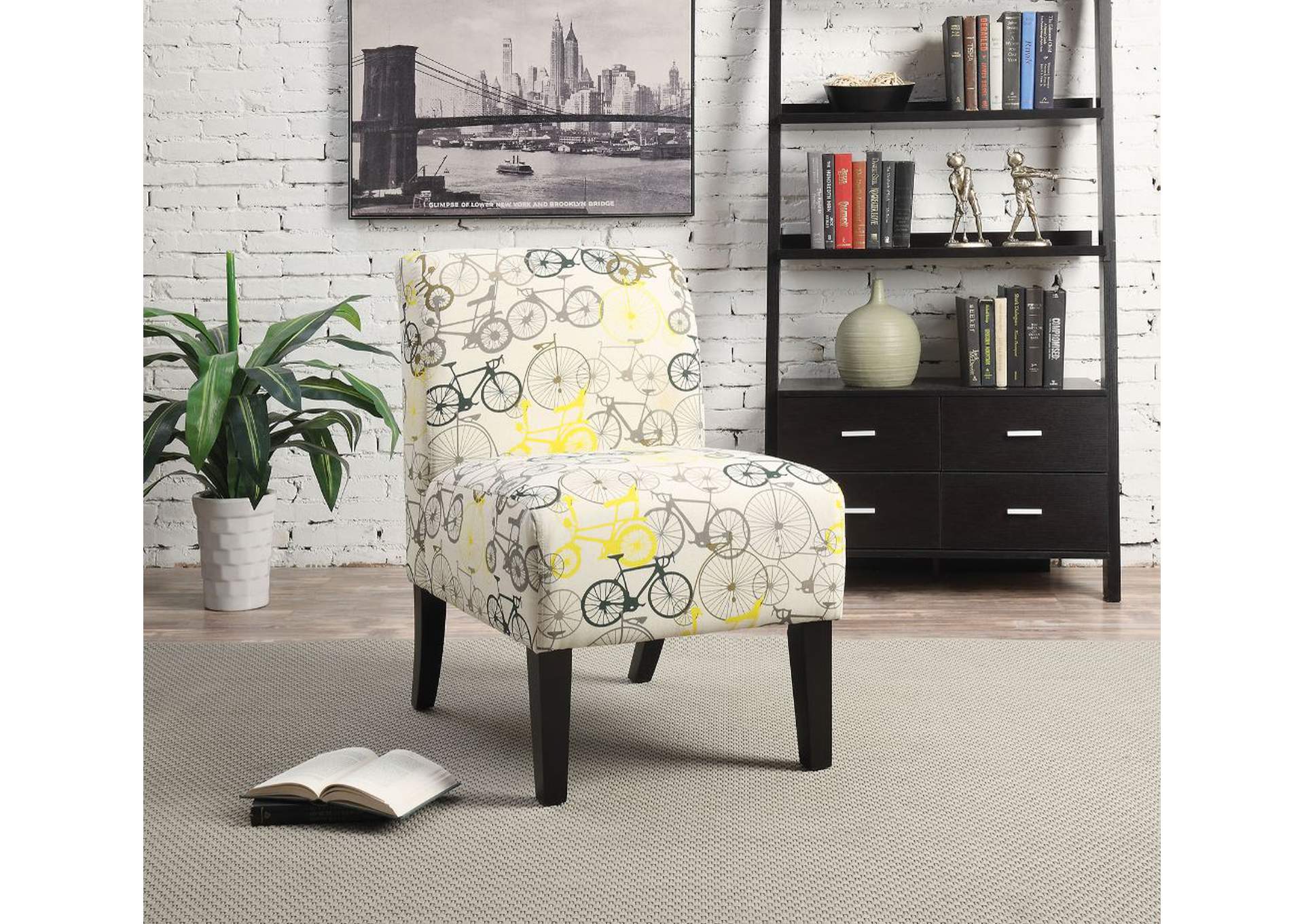 Ollano Accent Chair, Pattern Fabric image 1